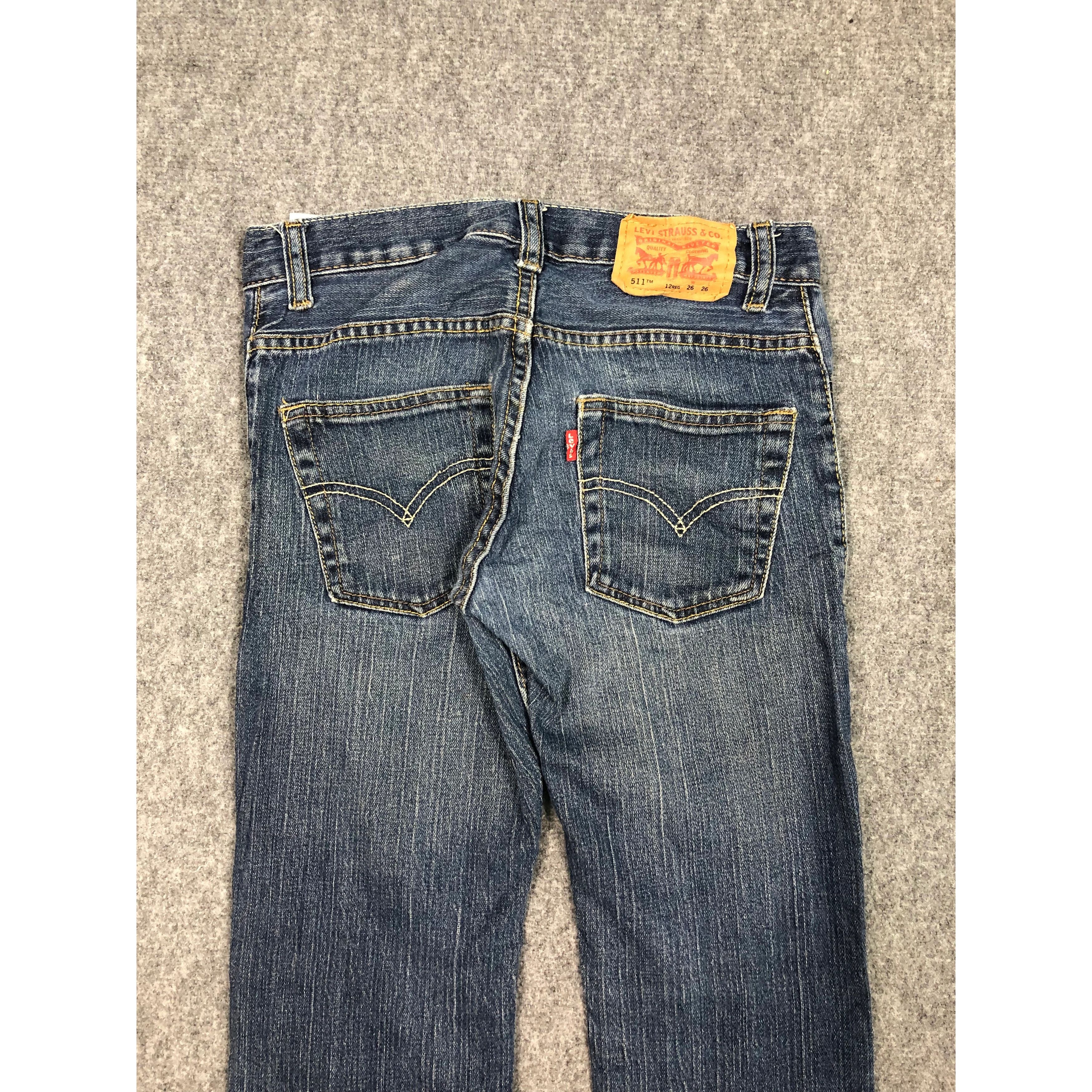 Levi's Vintage Levis 511 Skinny Blue Jeans DP0167 Size US 27 - 4 Thumbnail