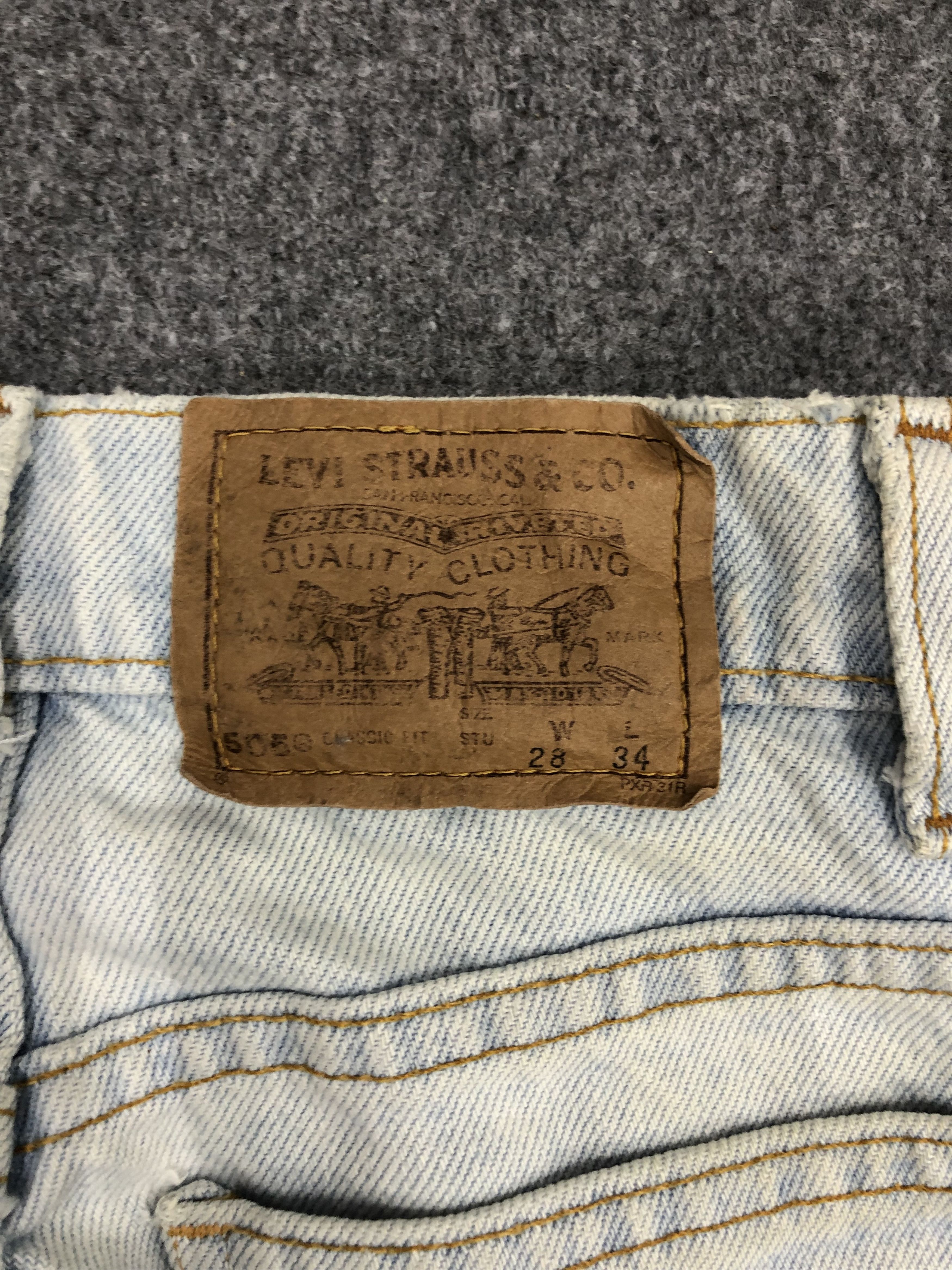 Levi's Vintage Levis 505 Sun Faded Jeans DP0939 Size US 27 - 5 Thumbnail