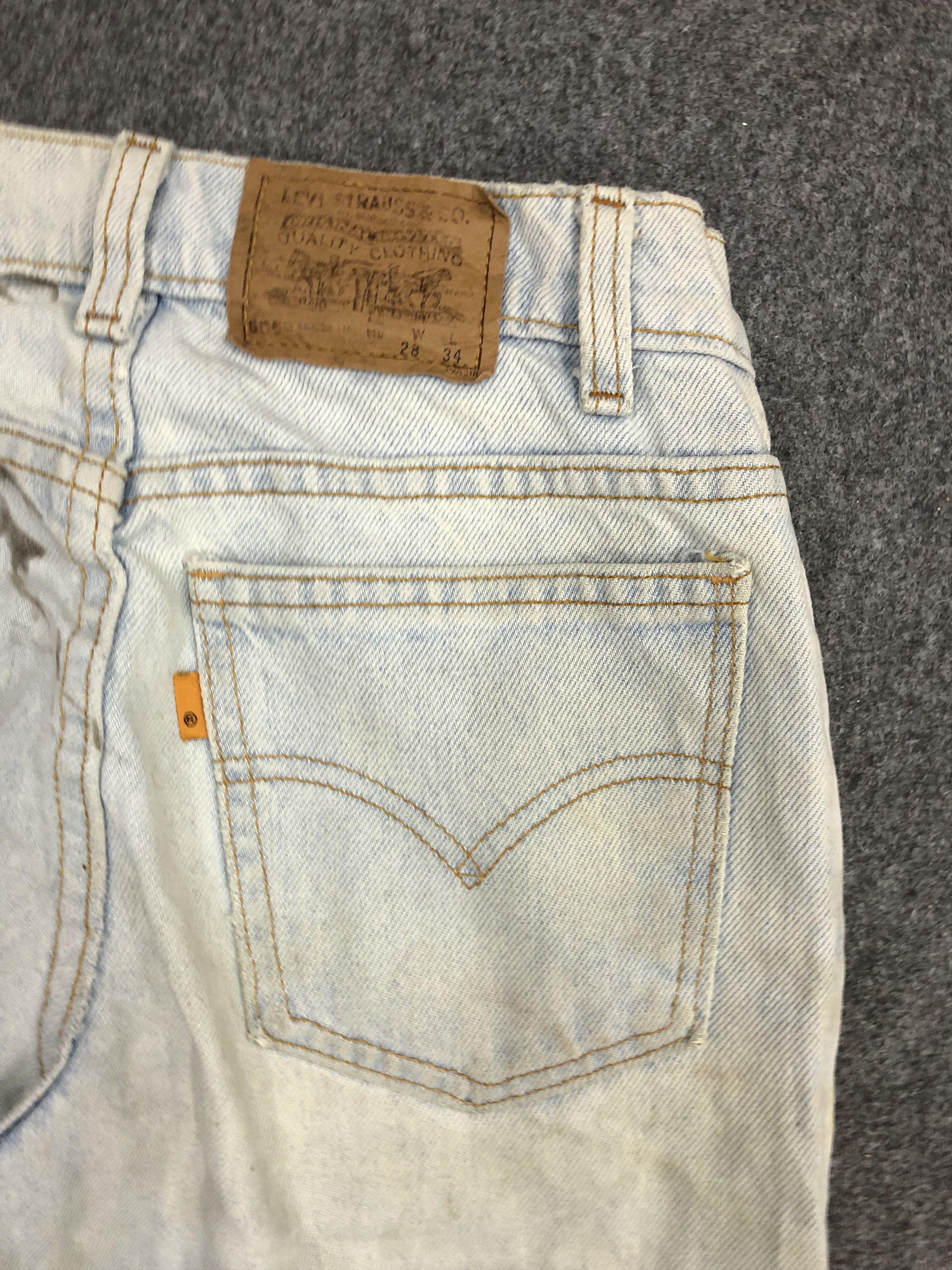 Levi's Vintage Levis 505 Sun Faded Jeans DP0939 Size US 27 - 12 Thumbnail