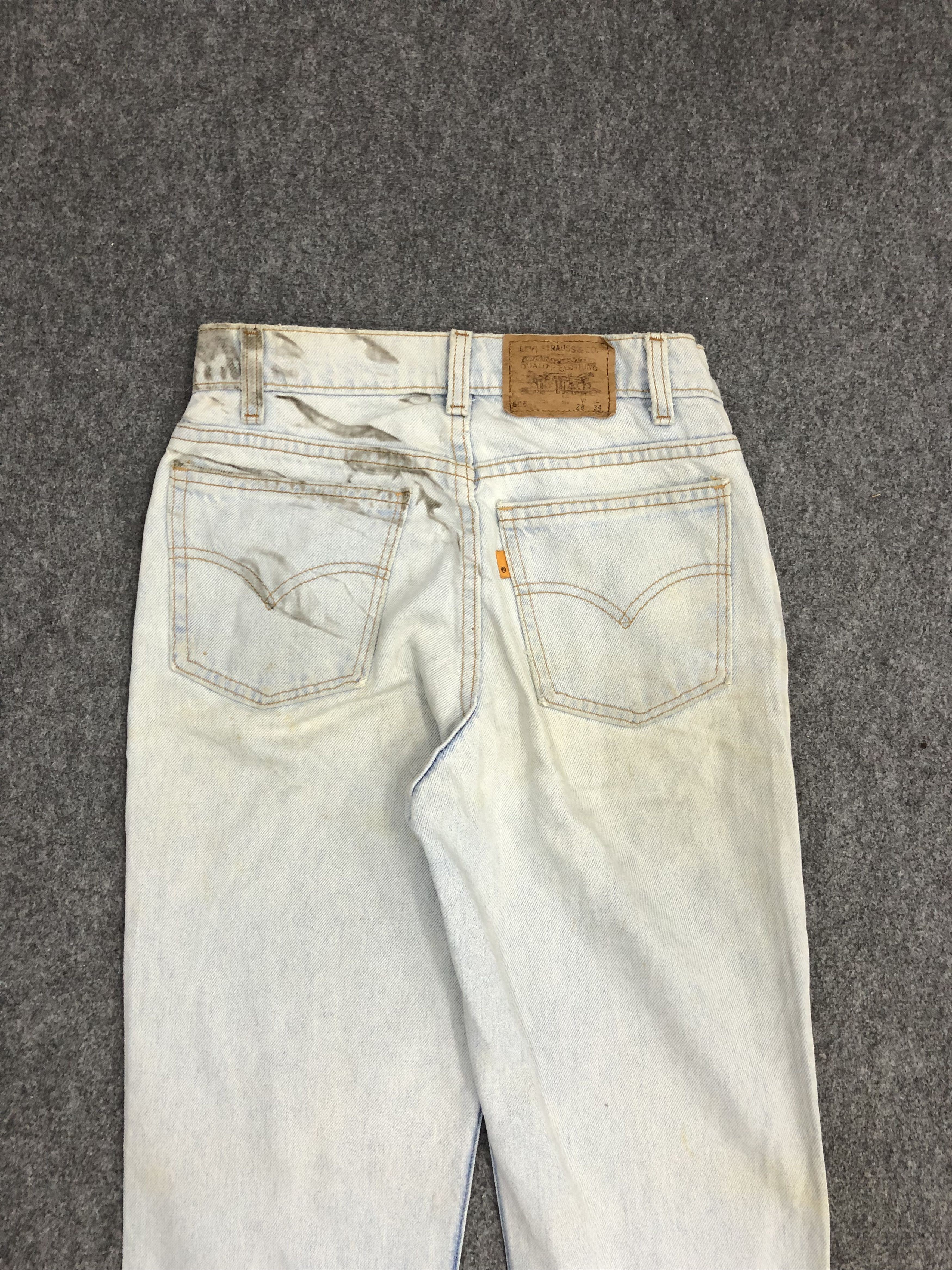 Levi's Vintage Levis 505 Sun Faded Jeans DP0939 Size US 27 - 4 Thumbnail