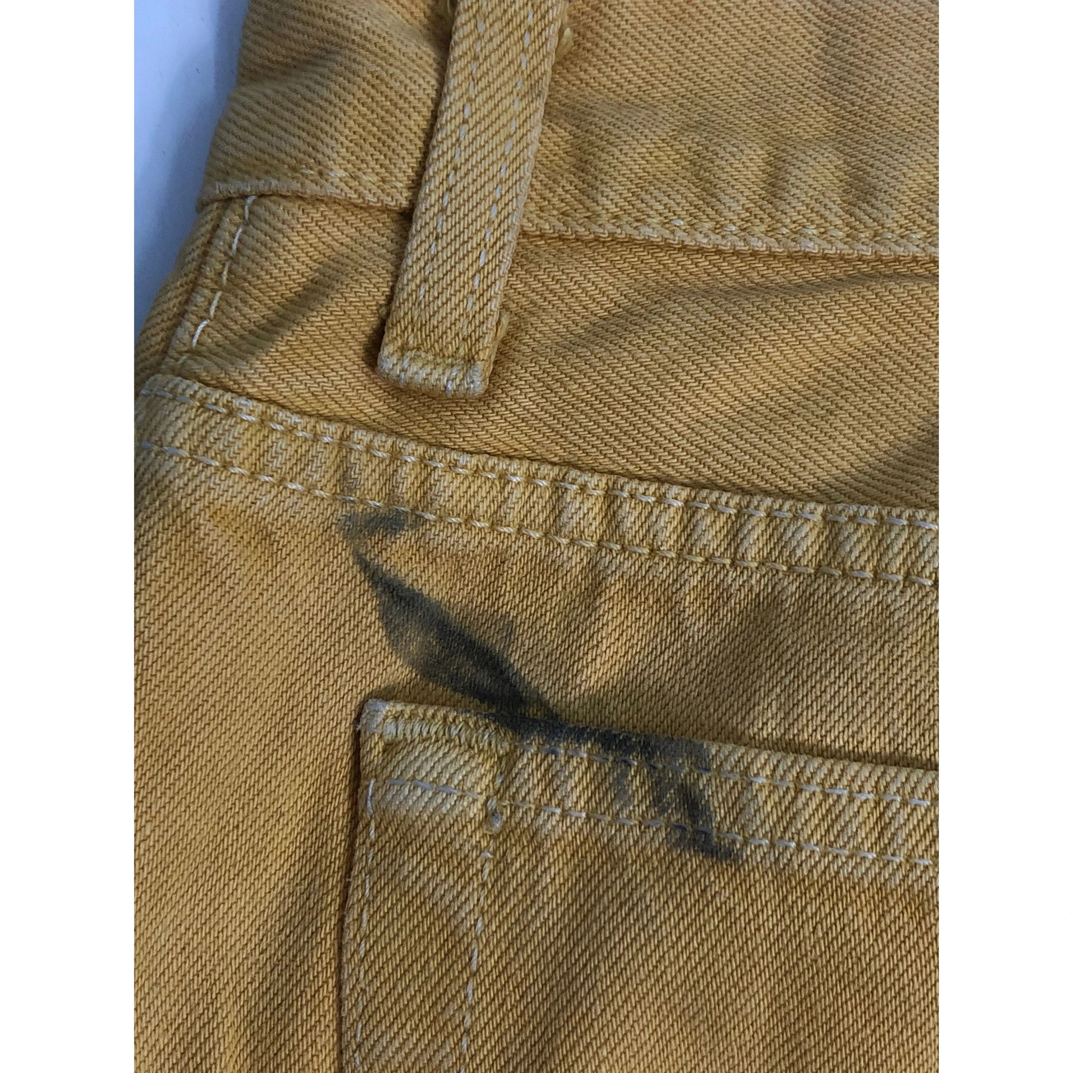 Levi's Vintage 90s Levis 501 Yellow Denim Pant DP0097 Size US 27 - 9 Thumbnail
