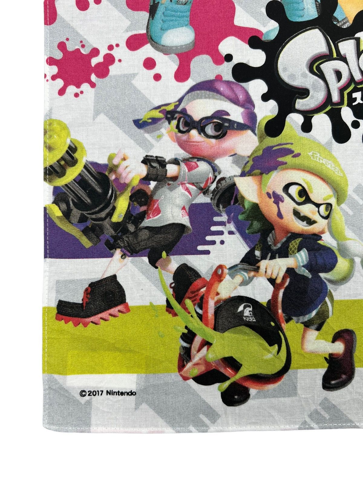 Japanese Brand Splatoon 2 Handkerchief Neckerchief Bandana Pocketsquare Size ONE SIZE - 2 Thumbnail