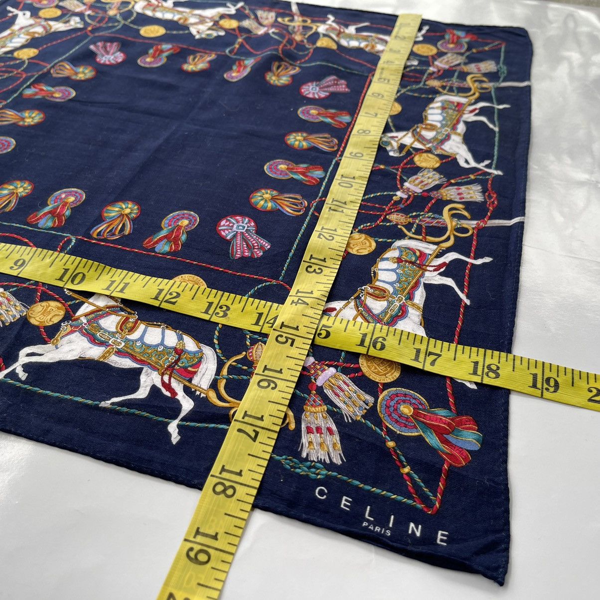 Celine Vintage Celine Handkerchief /Neckerchief /Bandana /Scarf Size ONE SIZE - 8 Thumbnail