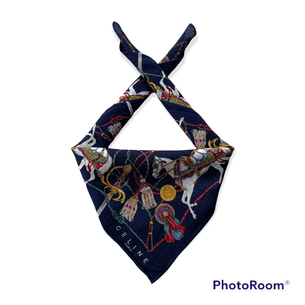 Celine Vintage Celine Handkerchief /Neckerchief /Bandana /Scarf Size ONE SIZE - 2 Thumbnail