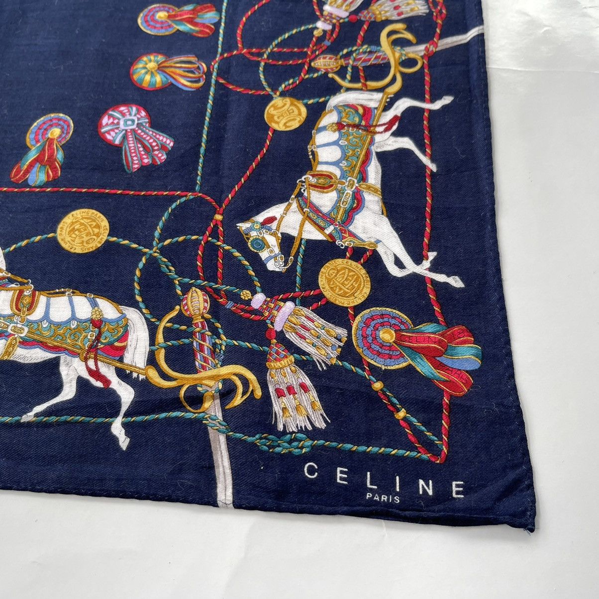Celine Vintage Celine Handkerchief /Neckerchief /Bandana /Scarf Size ONE SIZE - 3 Thumbnail