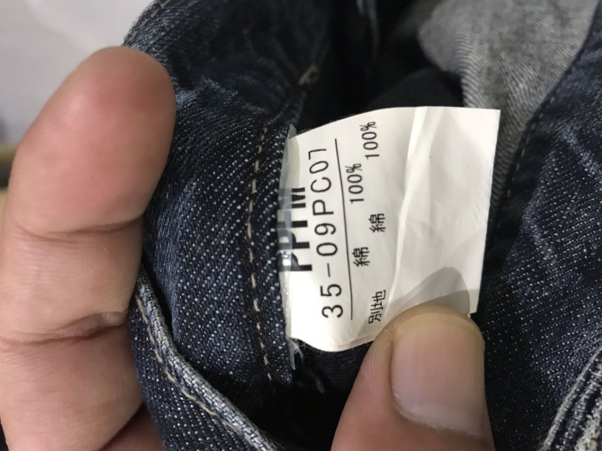 Japanese Brand PPFM Japan Double Waist Hybrid DenimxKhakis Punk Rock Pant Size US 31 - 14 Thumbnail