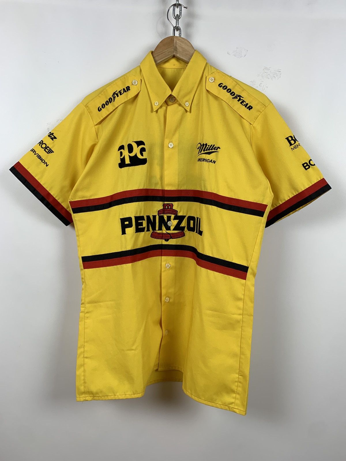 Formula 1 Vintage Pennzoil Goodyear Hugo Boss Racing Button Up Shirt Size US M / EU 48-50 / 2 - 1 Thumbnail