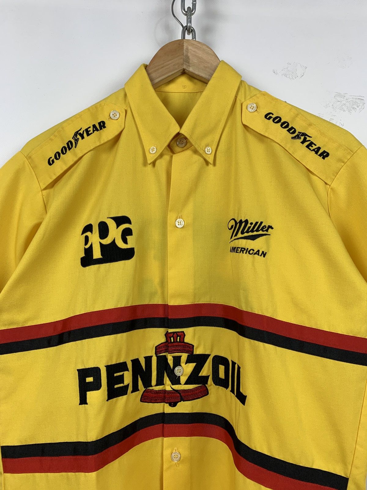 Formula 1 Vintage Pennzoil Goodyear Hugo Boss Racing Button Up Shirt Size US M / EU 48-50 / 2 - 5 Thumbnail