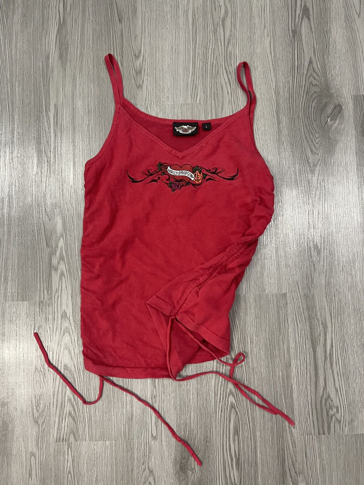 Harley Davidson Red Harley Davidson Rope side and Embroidery logo Tank Size L / US 10 / IT 46 - 1 Thumbnail
