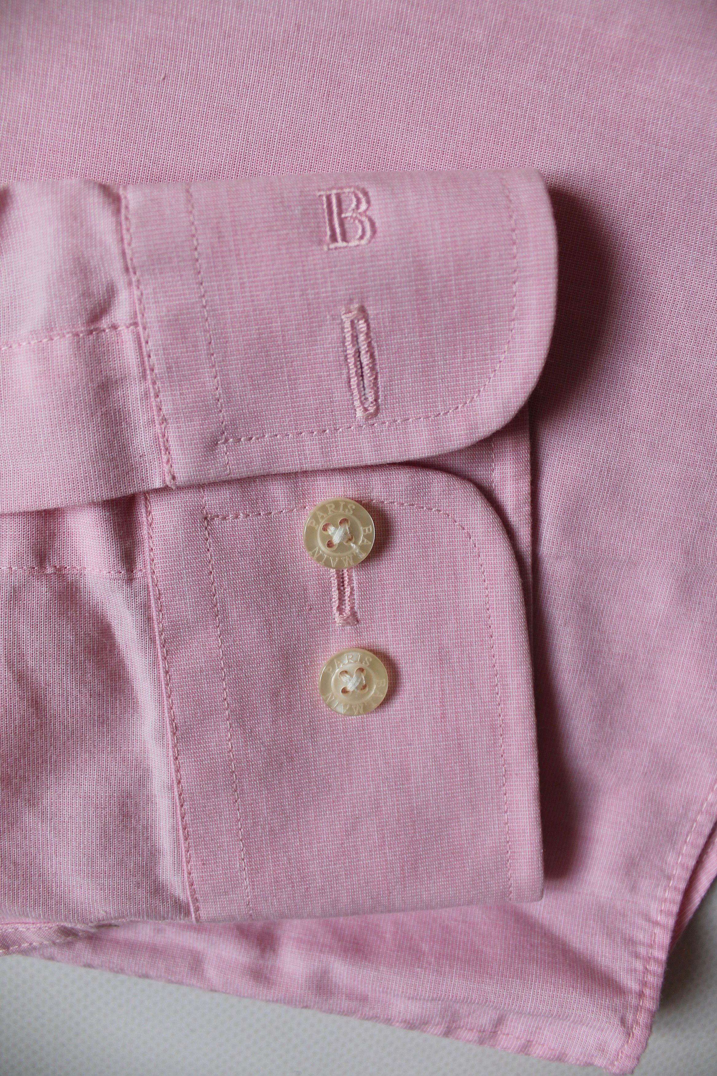 Balmain Balmain Pink Shirt long sleeve Size US L / EU 52-54 / 3 - 12 Thumbnail