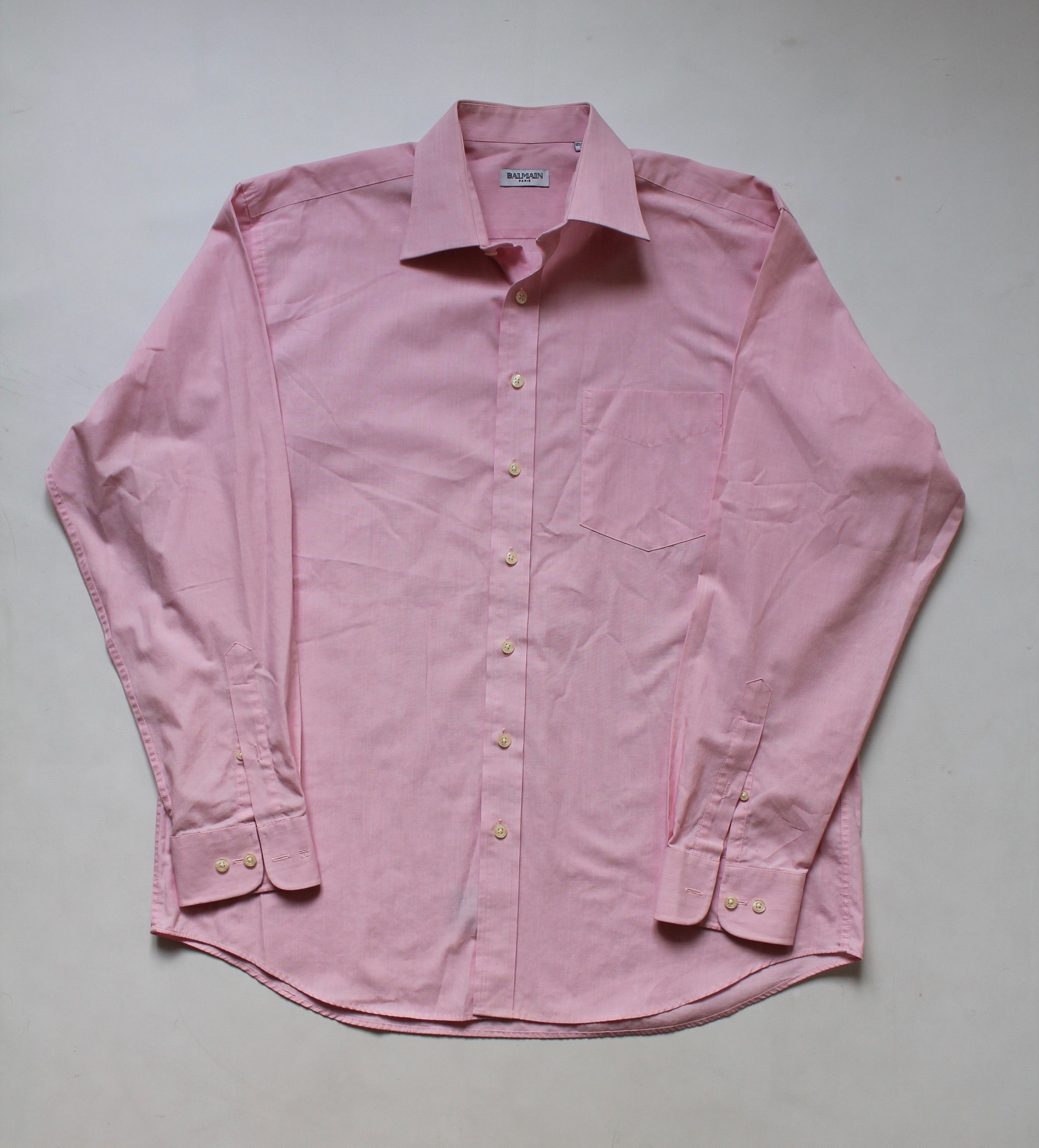 Balmain Balmain Pink Shirt long sleeve Size US L / EU 52-54 / 3 - 9 Thumbnail