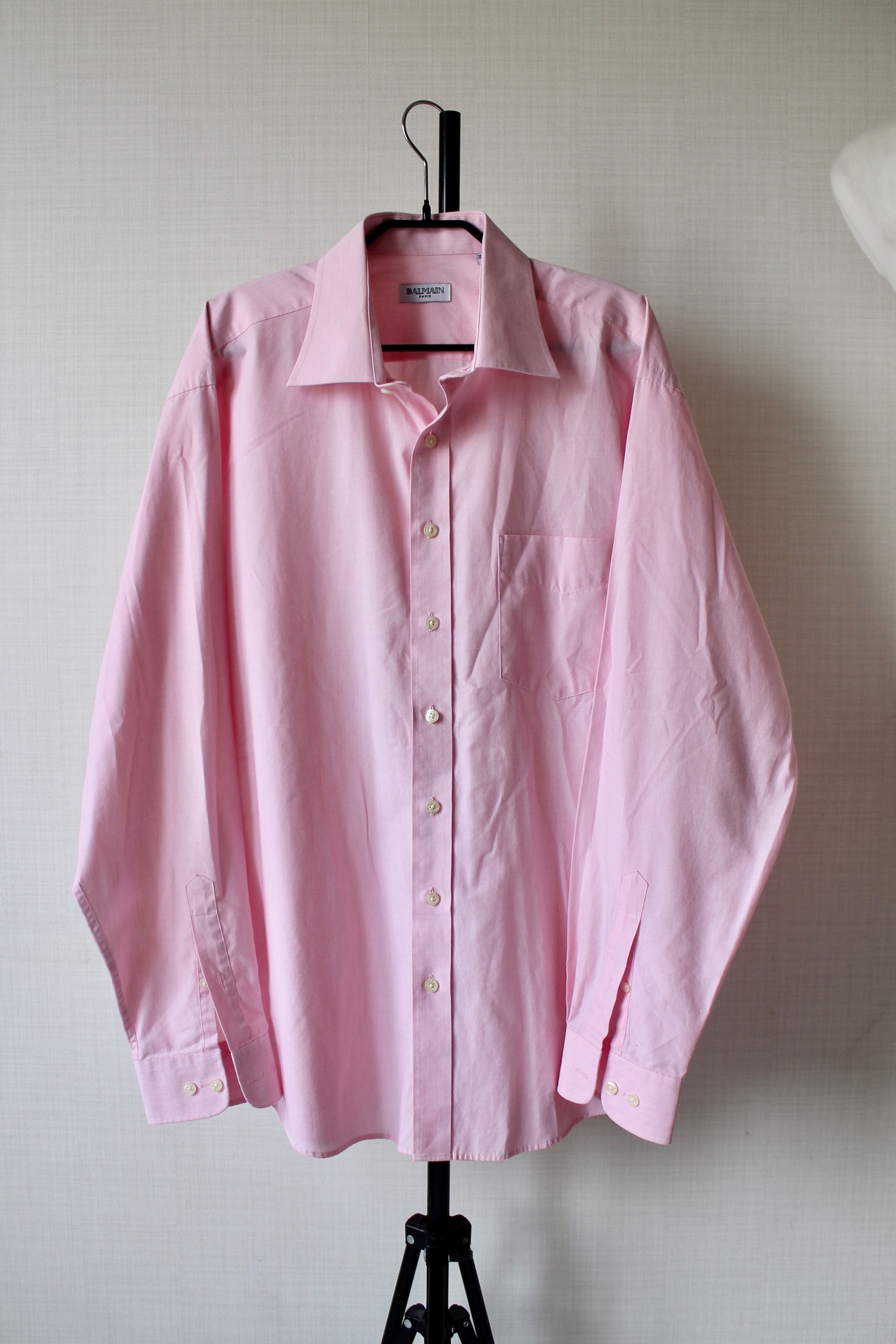 Balmain Balmain Pink Shirt long sleeve Size US L / EU 52-54 / 3 - 1 Thumbnail