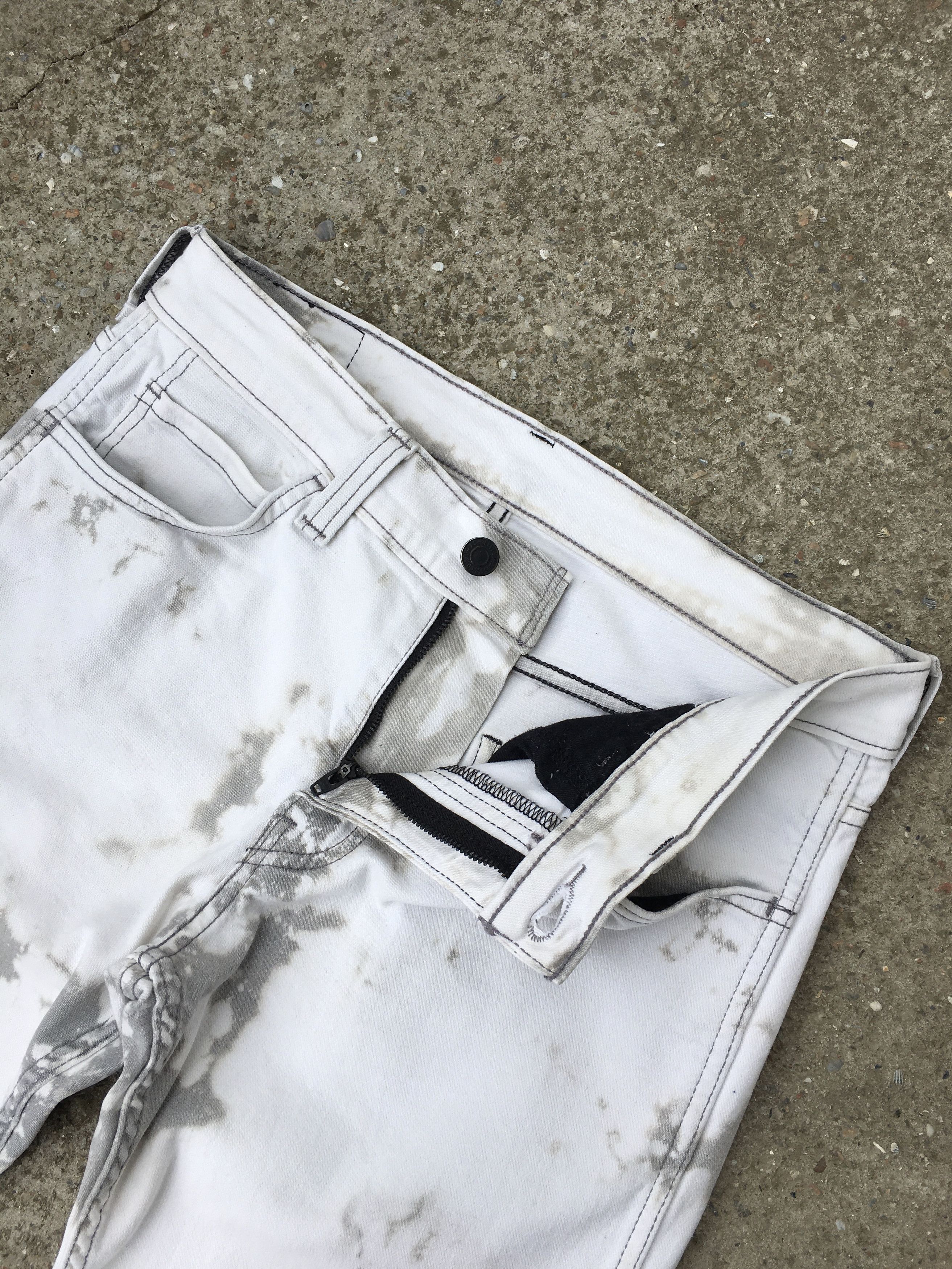 Levi's Levi's Custom Bleach Dye White Gray Jeans Pants Size 30x30 Size US 30 / EU 46 - 7 Thumbnail