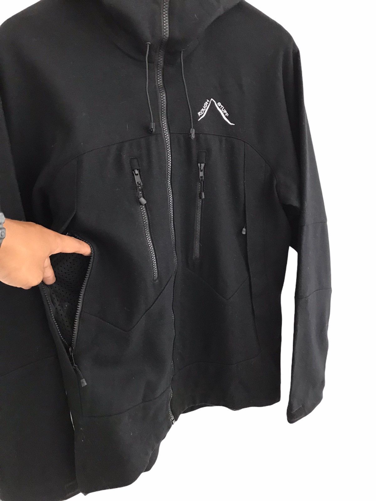 Sports Specialties ROUGH STUFF Loden Jacket With Hood Black Made In Europe Size US S / EU 44-46 / 1 - 3 Thumbnail