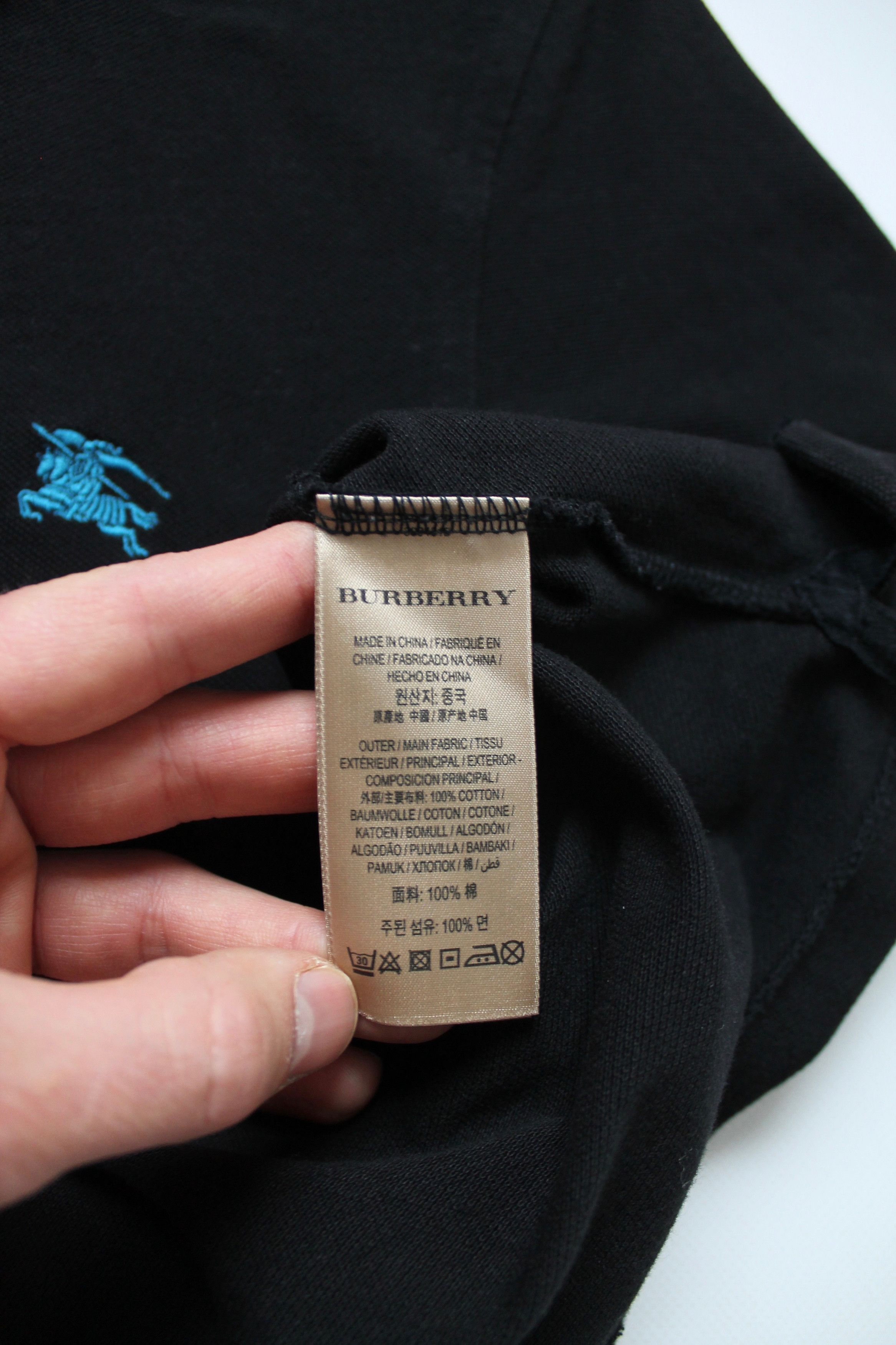 Burberry Burberry Brit Black Polo Shirt XS Size US XS / EU 42 / 0 - 12 Thumbnail