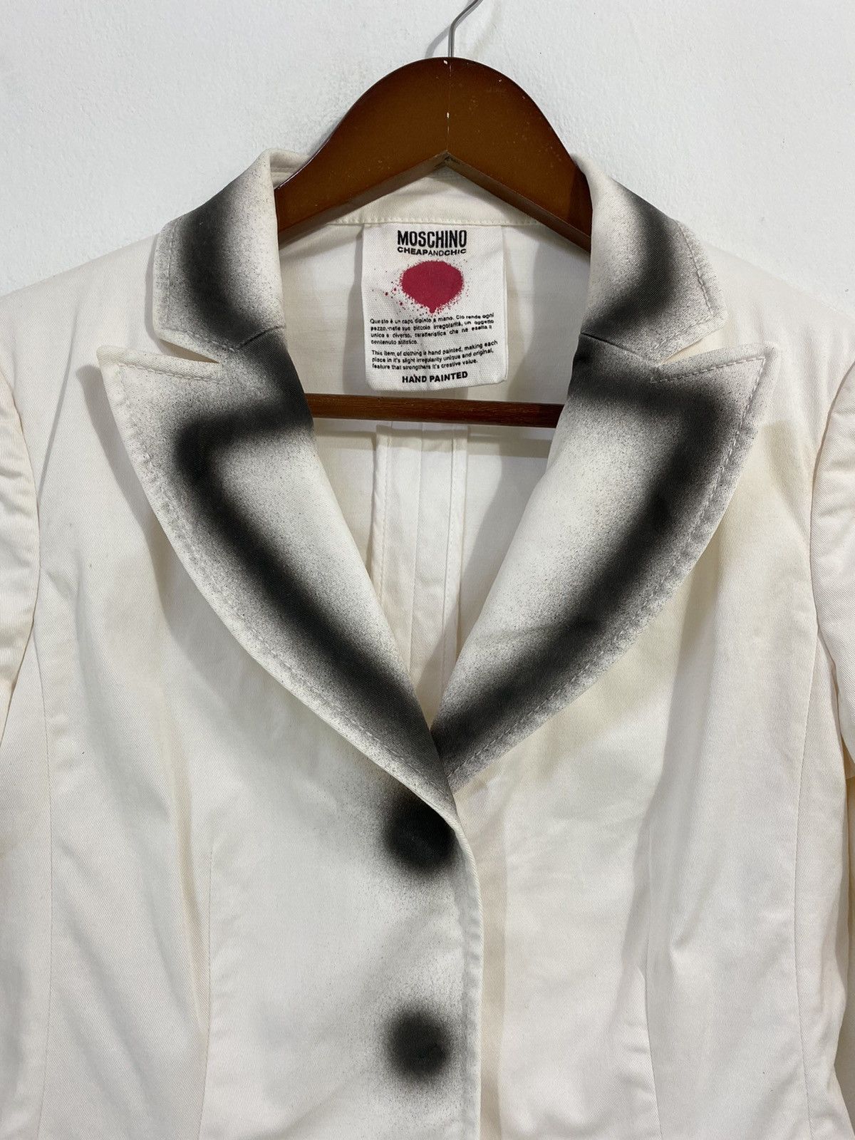 Moschino Moschino Cheap And Chic Hand Painted Jacket Design Size US S / EU 44-46 / 1 - 4 Thumbnail