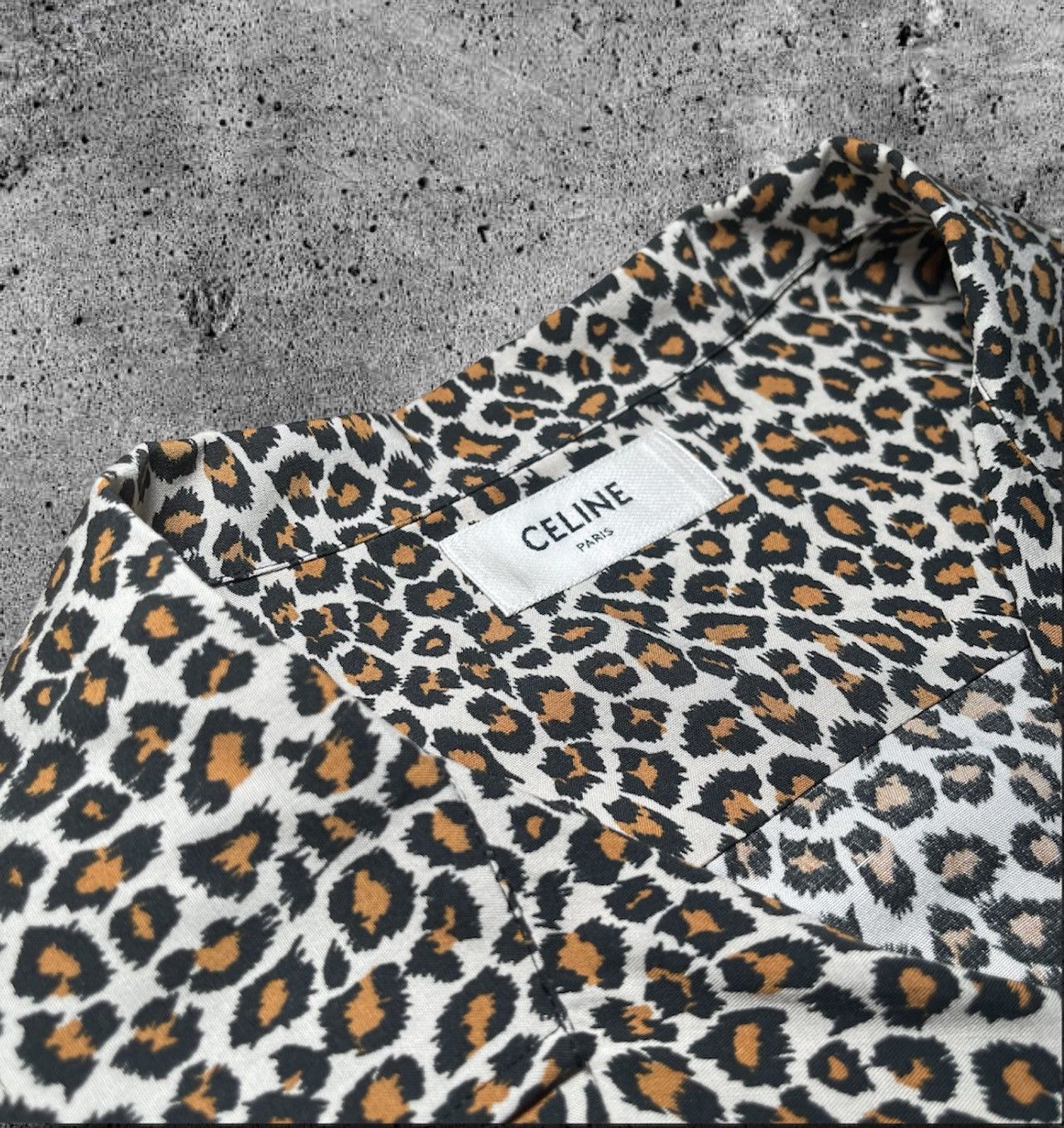 Celine × Hedi Slimane CELINE BY HEDI SLIMANE “FW19 BABY CAT PRINT HAWAIIAN SHIRT” Size US L / EU 52-54 / 3 - 3 Thumbnail