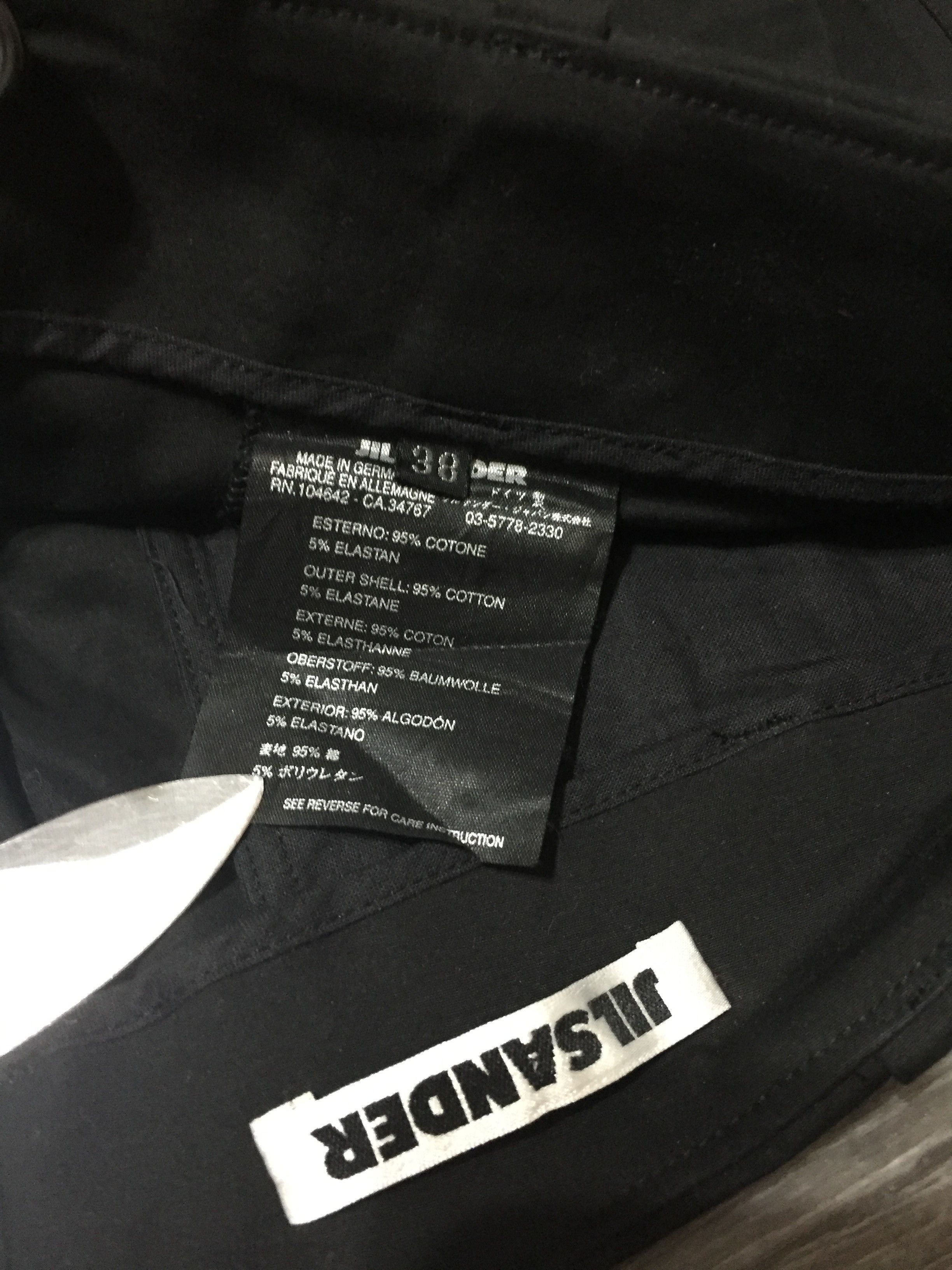 Jil Sander Women's Jil Sander Black Casual Chino Pants Formal Trousers Size XS / US 0-2 / IT 36-38 - 6 Thumbnail