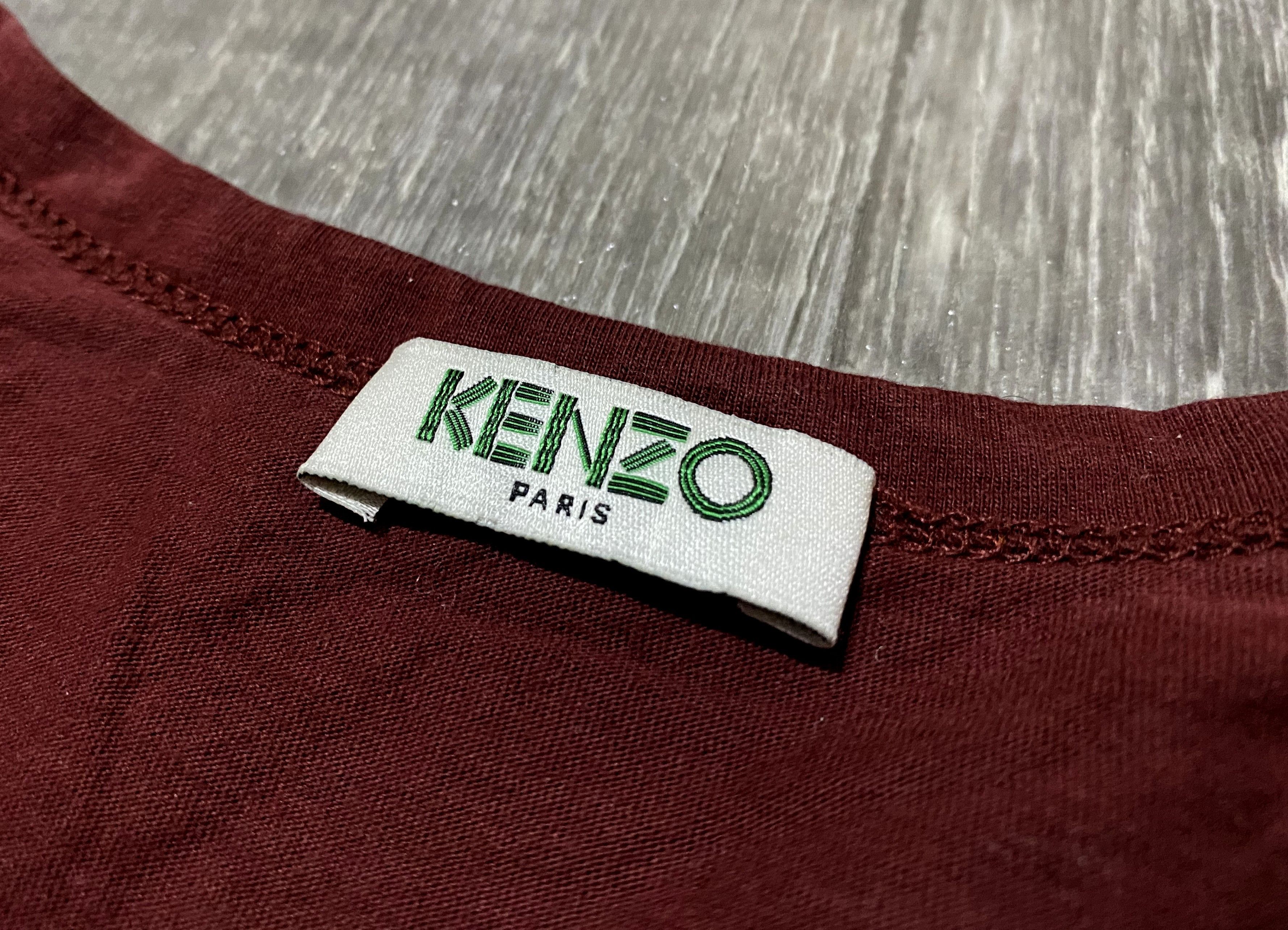 Kenzo Kenzo Paris Men's Burgundy Arabic Print Jersey T-shirt Size US L / EU 52-54 / 3 - 4 Thumbnail
