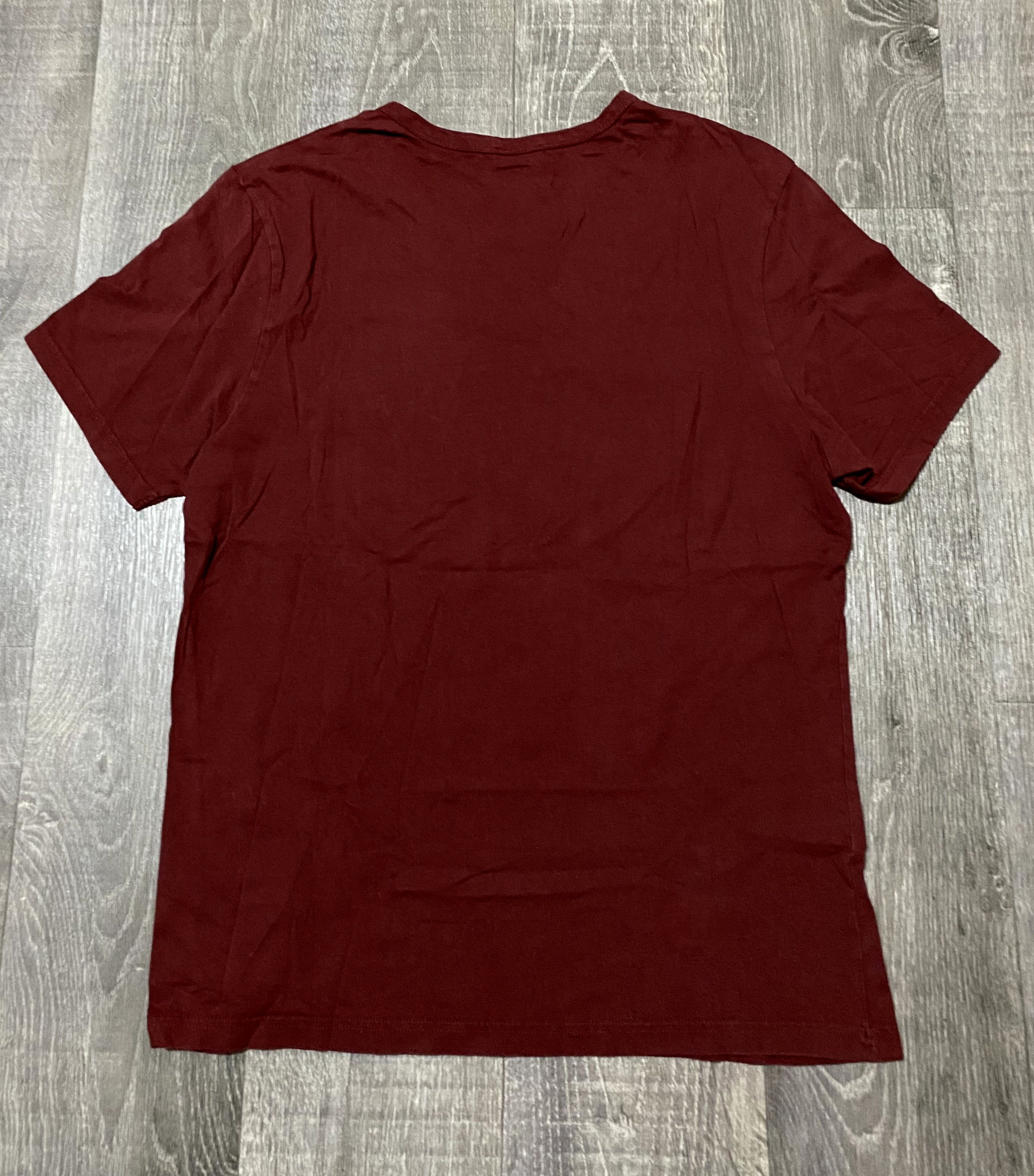 Designer Kenzo Luxury Kenzo Paris Men s Burgundy Arabic Print Jersey T shirt Grailed