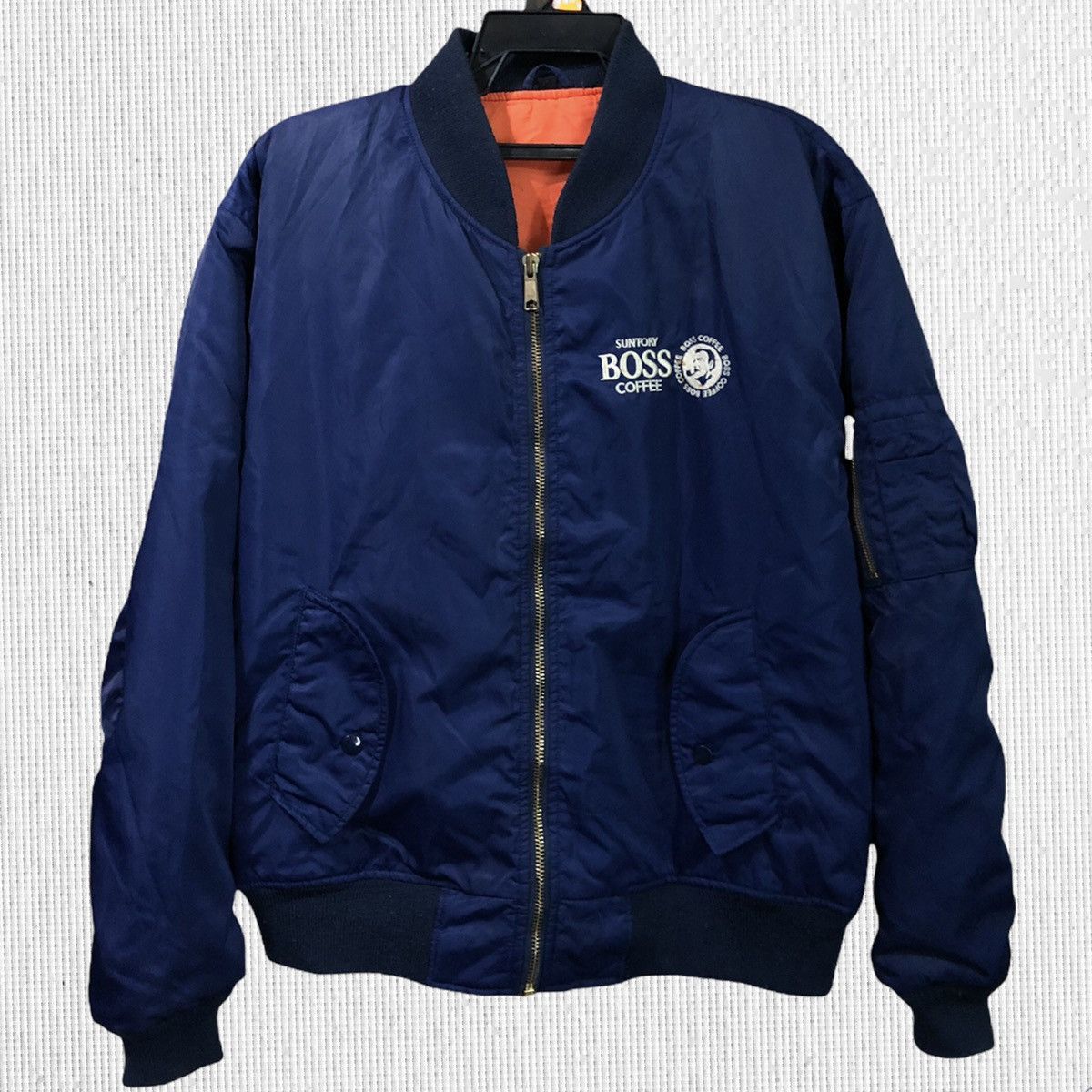 Japanese Brand Suntory Coffee Boss Bomber Jacket Size US XL / EU 56 / 4 - 2 Thumbnail