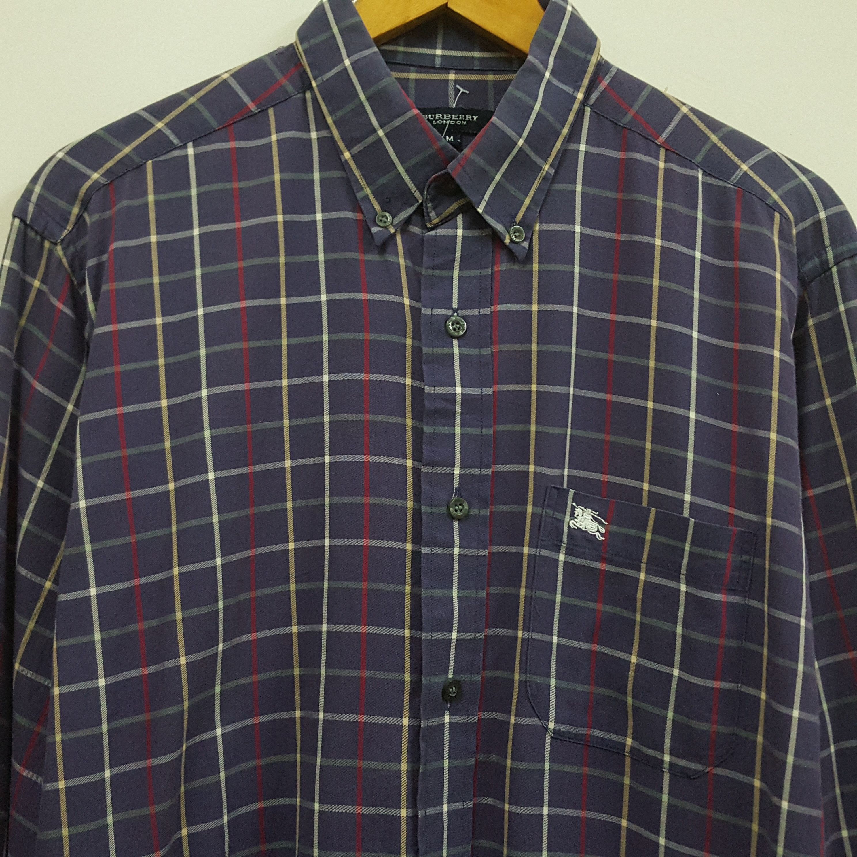 Burberry × Vintage Vintage Burberry Nova Check Shirt Size US M / EU 48-50 / 2 - 2 Thumbnail