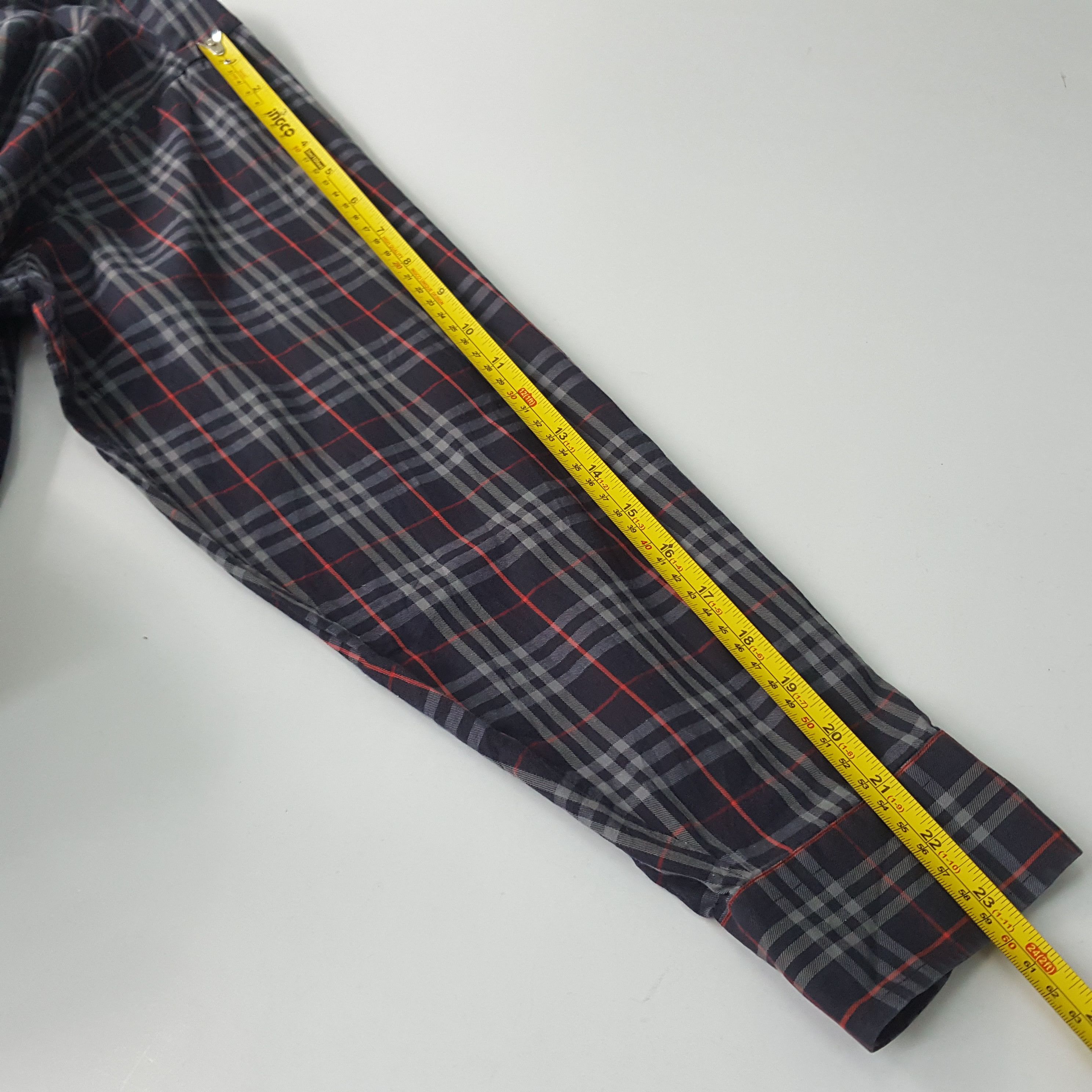 Burberry × Vintage Vintage Burberrys nova check long sleeve blue shirt Size US L / EU 52-54 / 3 - 7 Thumbnail