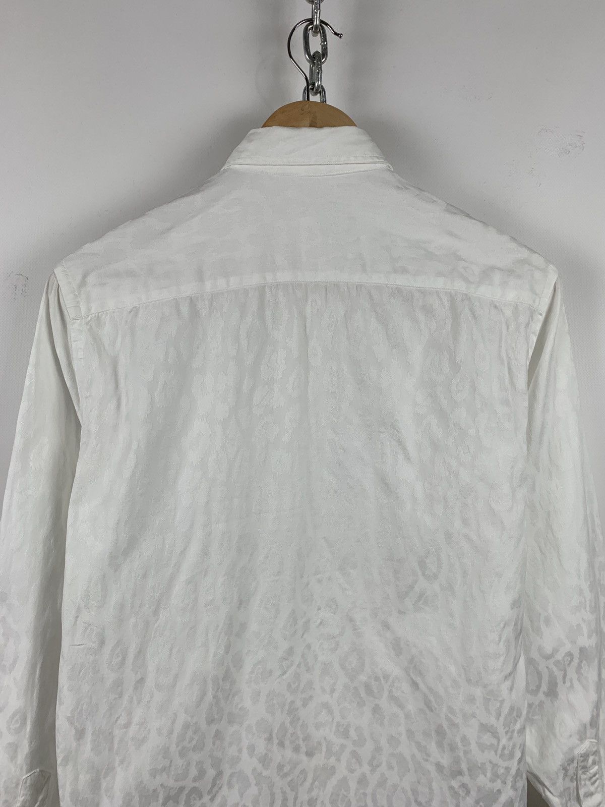 Our Legacy Our Legacy White Leopard Print Long Sleeve Shirt Size US S / EU 44-46 / 1 - 11 Thumbnail