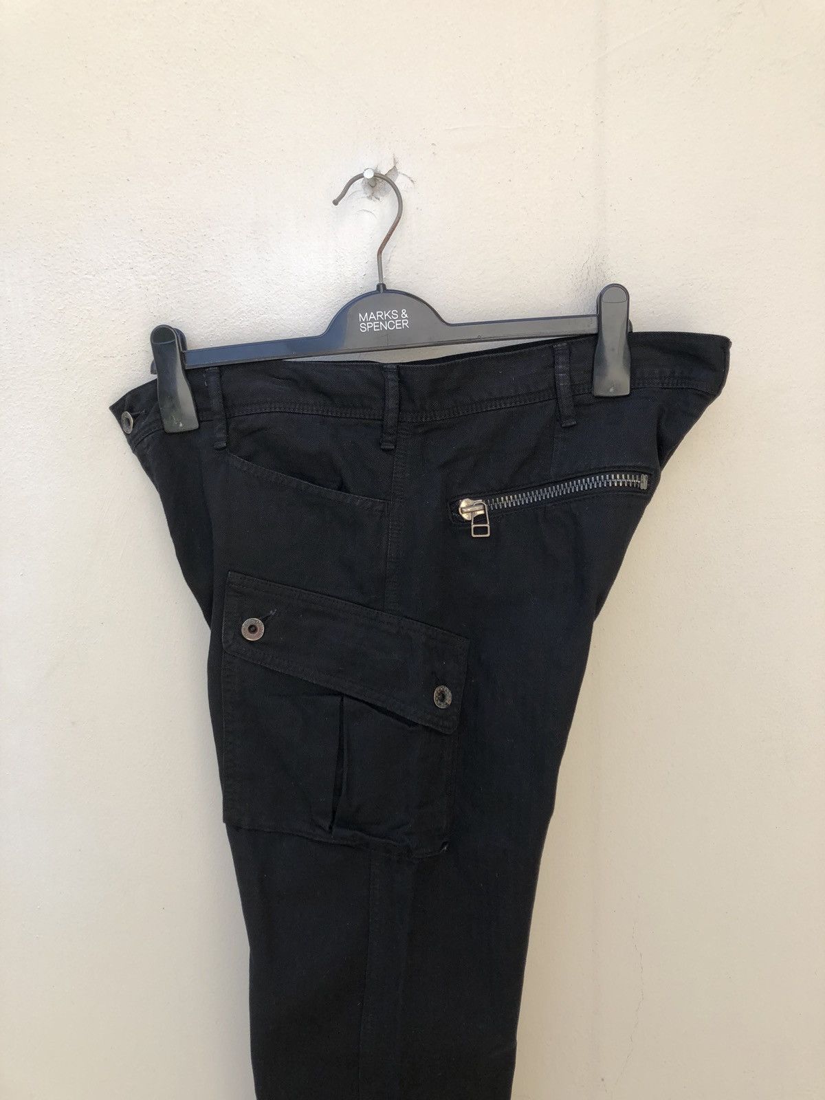 Spellbound Herringbone Twill Black Cargo Trouser Pant Size US 34 / EU 50 - 9 Thumbnail