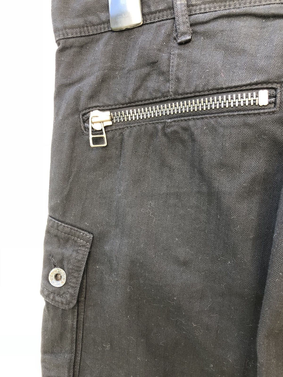 Spellbound Herringbone Twill Black Cargo Trouser Pant Size US 34 / EU 50 - 7 Thumbnail