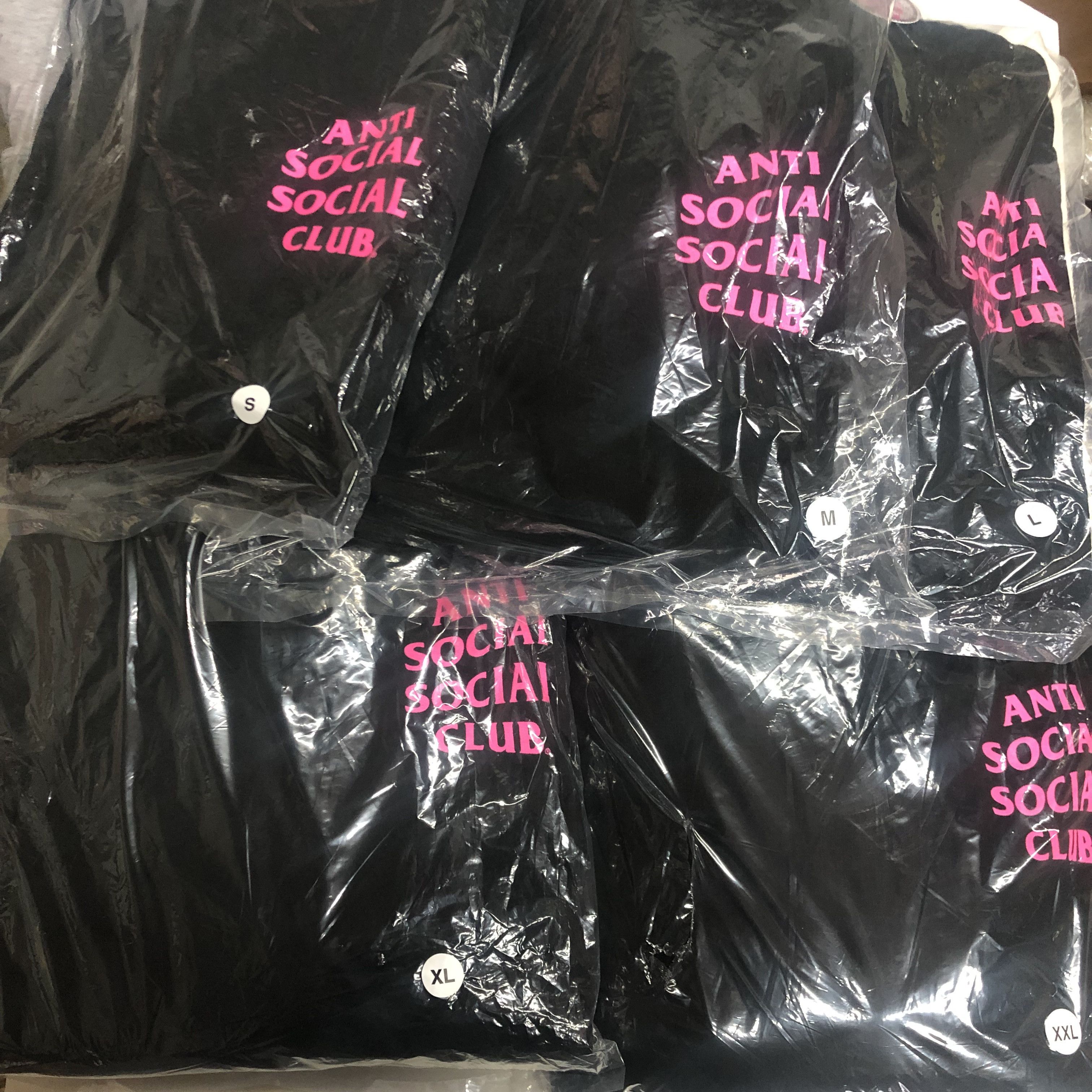 Anti Social Social Club × Members Only DS member exclusive Pink ASSC Bubblegum Black Hoodie Vlone Size US M / EU 48-50 / 2 - 5 Thumbnail