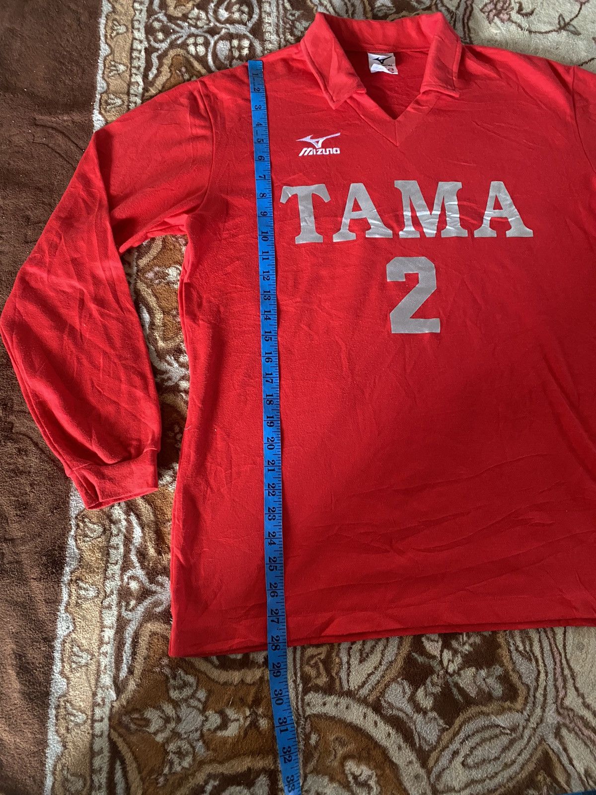 Mizuno Vintage Mizuno Football Jersey TAMA Number 2 Size US L / EU 52-54 / 3 - 9 Thumbnail