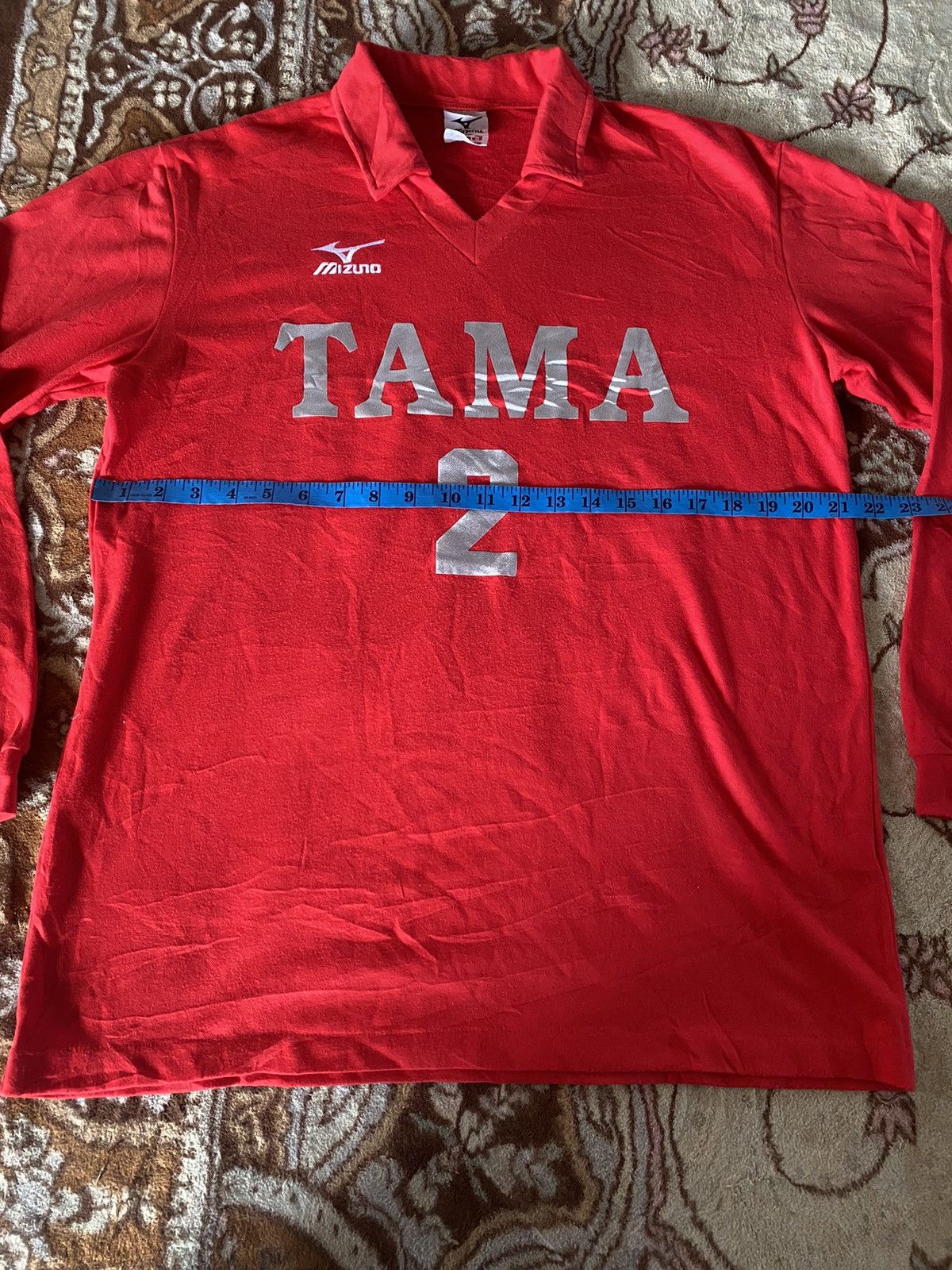 Mizuno Vintage Mizuno Football Jersey TAMA Number 2 Size US L / EU 52-54 / 3 - 8 Thumbnail