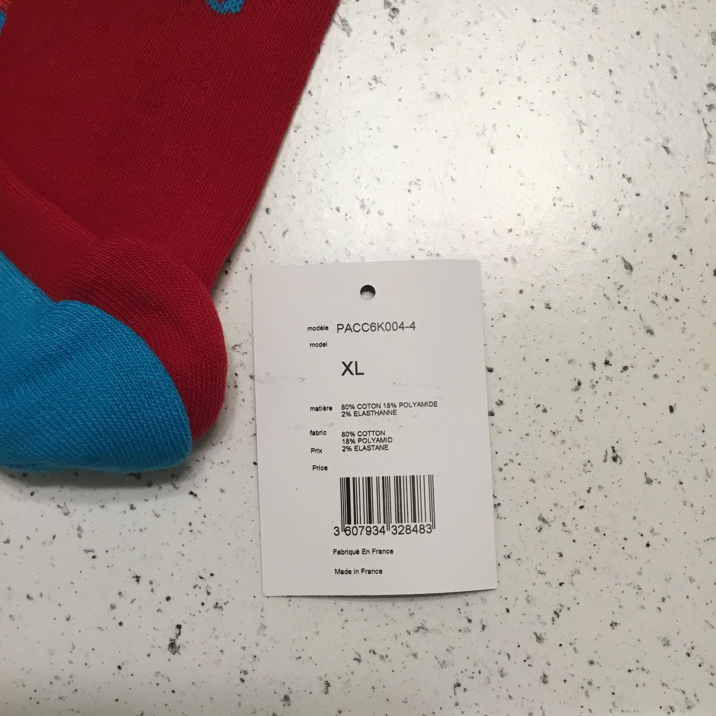 PACCBET Brand New PACCBET Two Tone Jacquard Socks Size ONE SIZE - 4 Thumbnail
