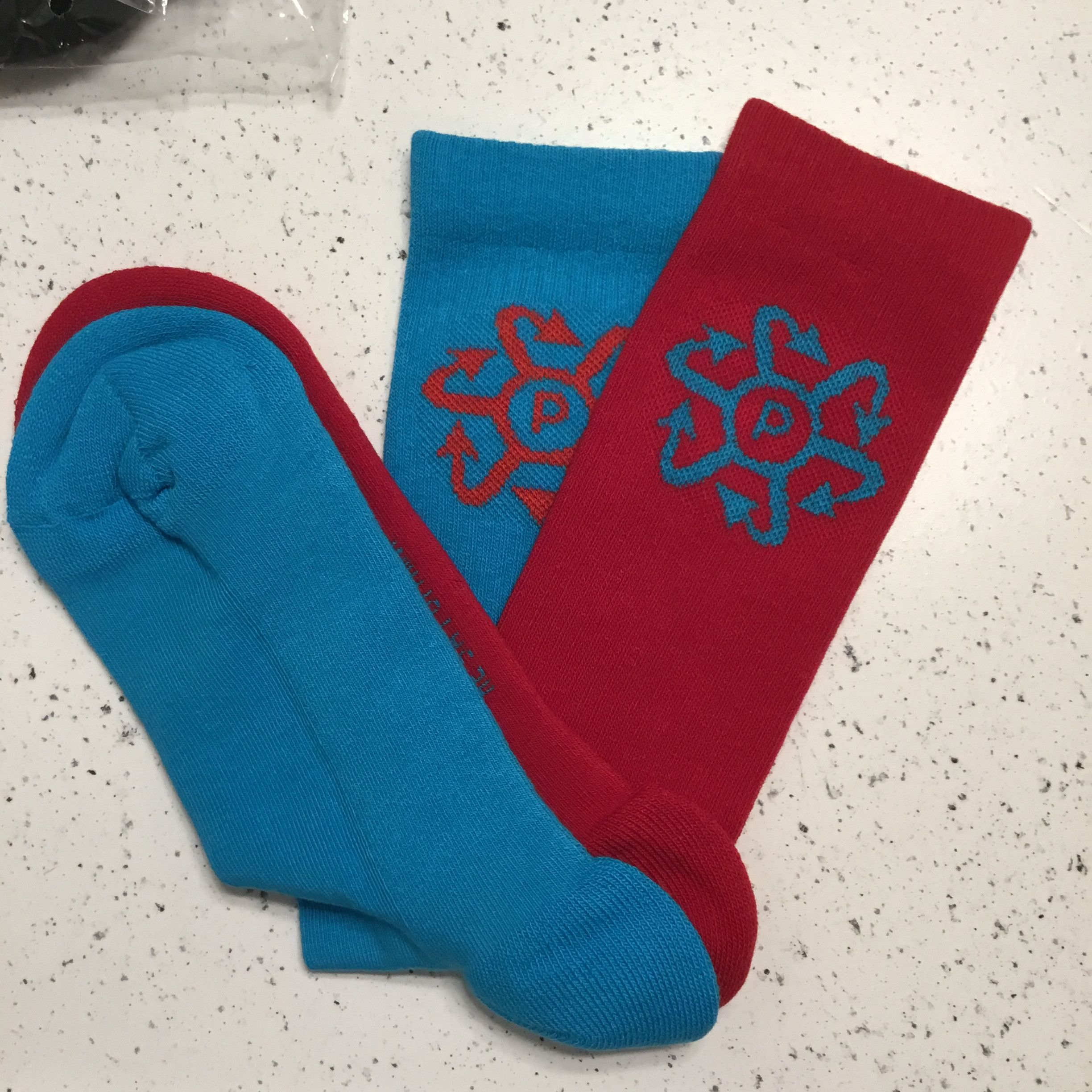PACCBET Brand New PACCBET Two Tone Jacquard Socks Size ONE SIZE - 2 Thumbnail