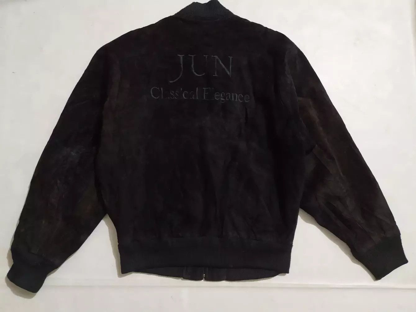 Japanese Brand × Vintage 🔥JunMen Japan Suede Bomber Jacket Size US M / EU 48-50 / 2 - 4 Thumbnail