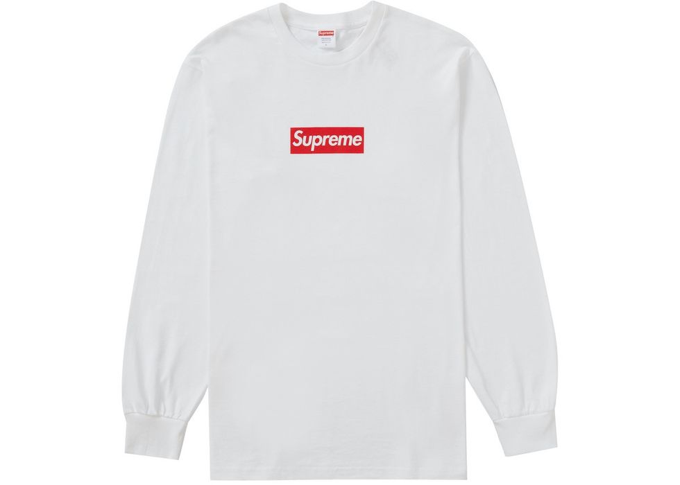 Supreme Supreme Box Logo L/S Tee White | Grailed