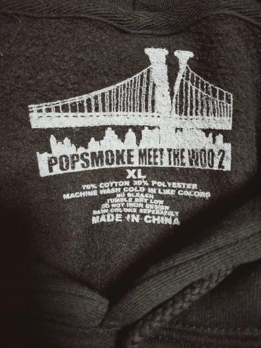 Vlone Pop Smoke Hoodie Size US XL / EU 56 / 4 - 5 Thumbnail