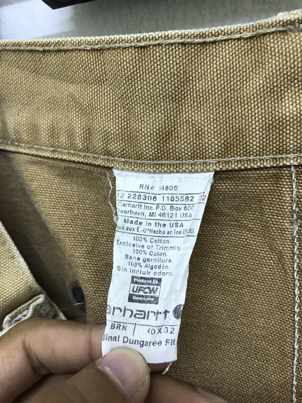 Carhartt ☢Rare Vtg Carhartt Carpenter Pant Cotton Duck Beauty Faded Size US 38 / EU 54 - 11 Thumbnail