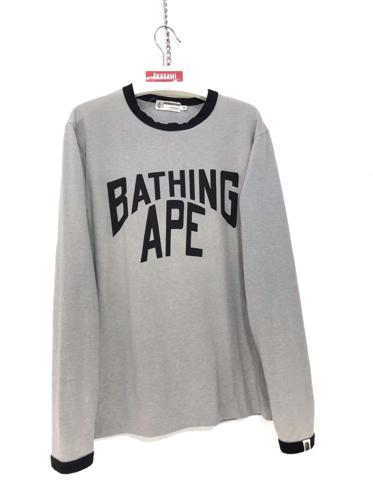 Bape 90s Bape A Bathing Ape Long Sleeves Shirt Stretch 3🟩4 Size US M / EU 48-50 / 2 - 2 Thumbnail