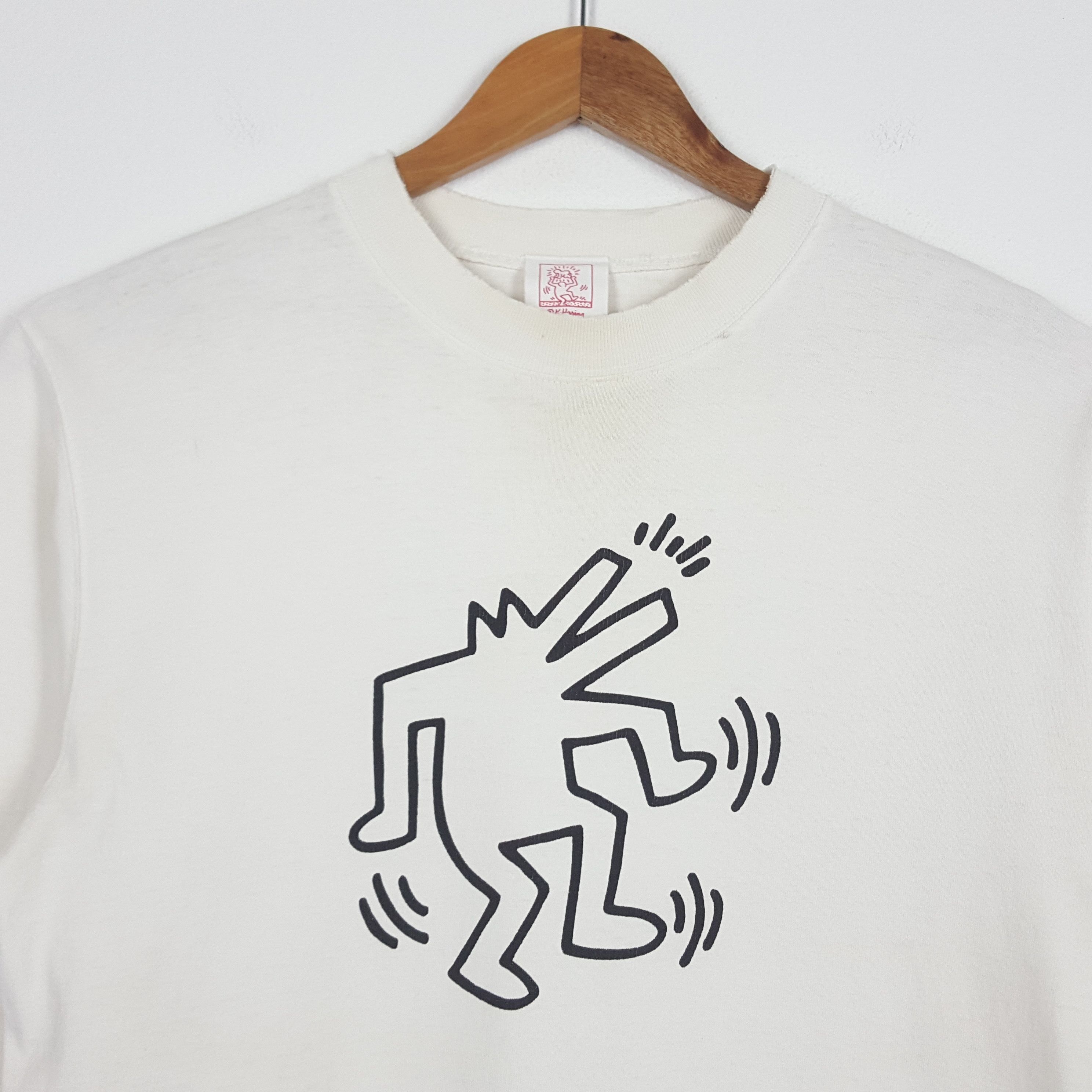 Keith Haring × Vintage Vintage Keith Haring art style nice design t-shirt Size US L / EU 52-54 / 3 - 7 Thumbnail