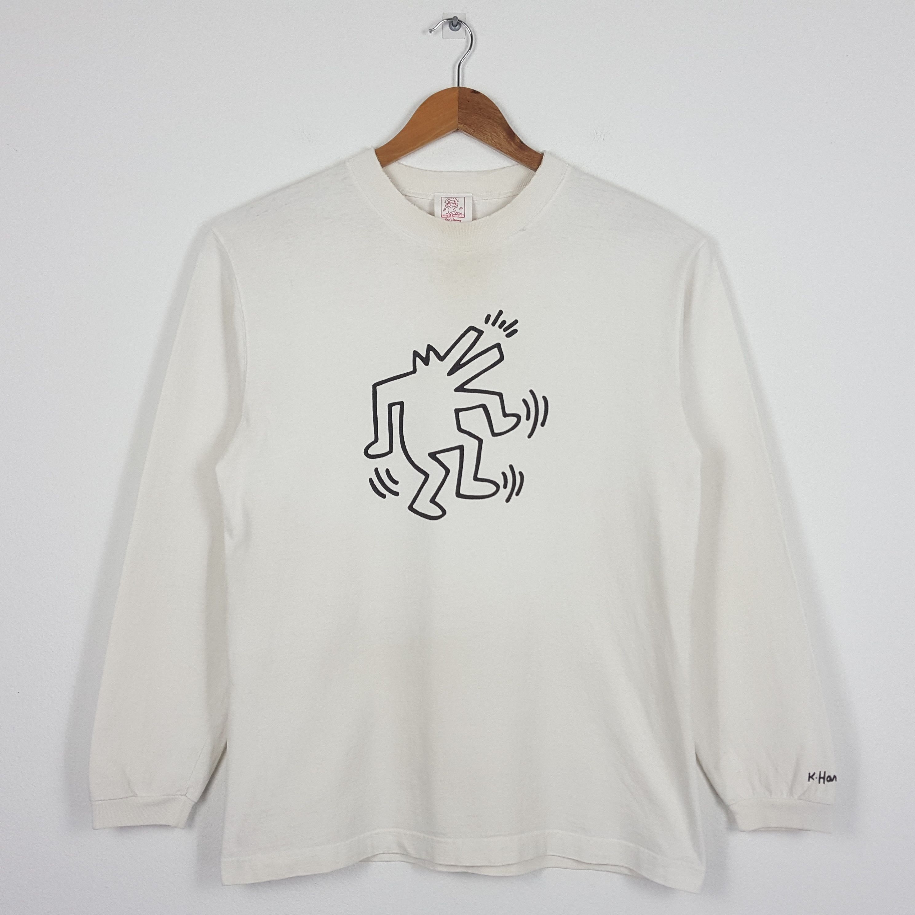 Keith Haring × Vintage Vintage Keith Haring art style nice design t-shirt Size US L / EU 52-54 / 3 - 3 Thumbnail