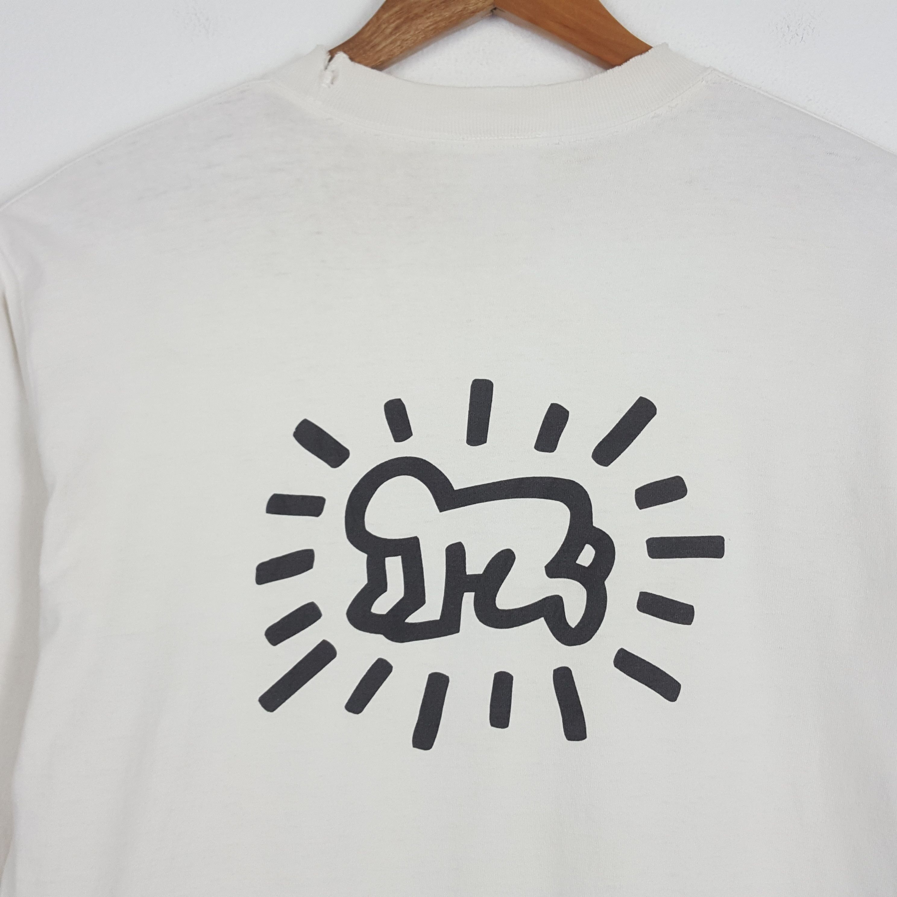 Keith Haring × Vintage Vintage Keith Haring art style nice design t-shirt Size US L / EU 52-54 / 3 - 6 Thumbnail
