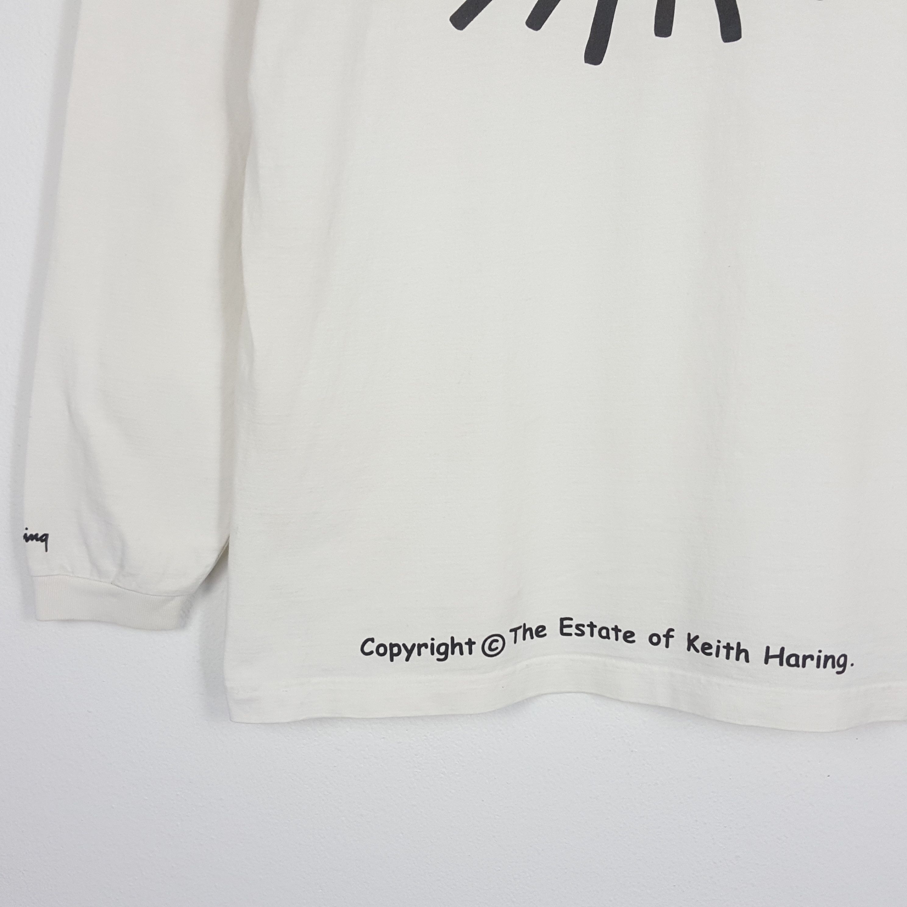 Keith Haring × Vintage Vintage Keith Haring art style nice design t-shirt Size US L / EU 52-54 / 3 - 4 Thumbnail