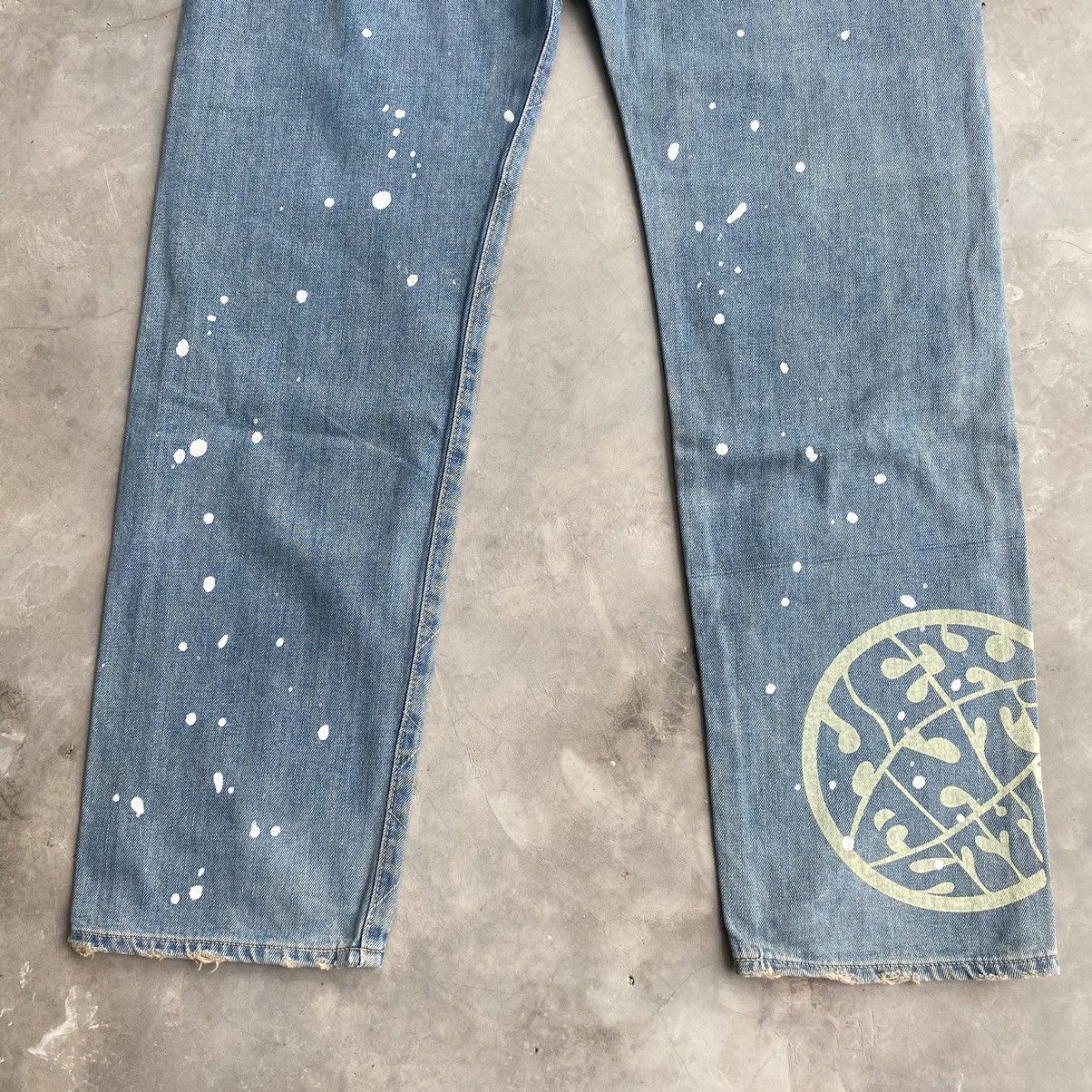 Japanese Brand × Vintage Japanese jeans patchwork distressed denim Size US 34 / EU 50 - 11 Thumbnail