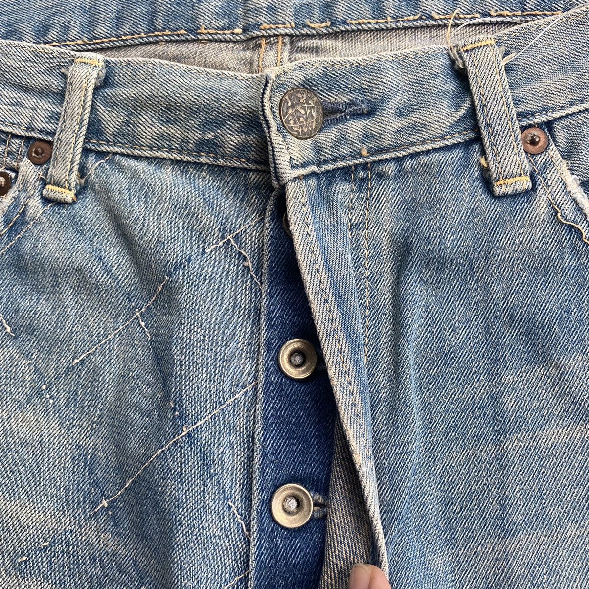 Japanese Brand × Vintage Japanese jeans patchwork distressed denim Size US 34 / EU 50 - 6 Thumbnail
