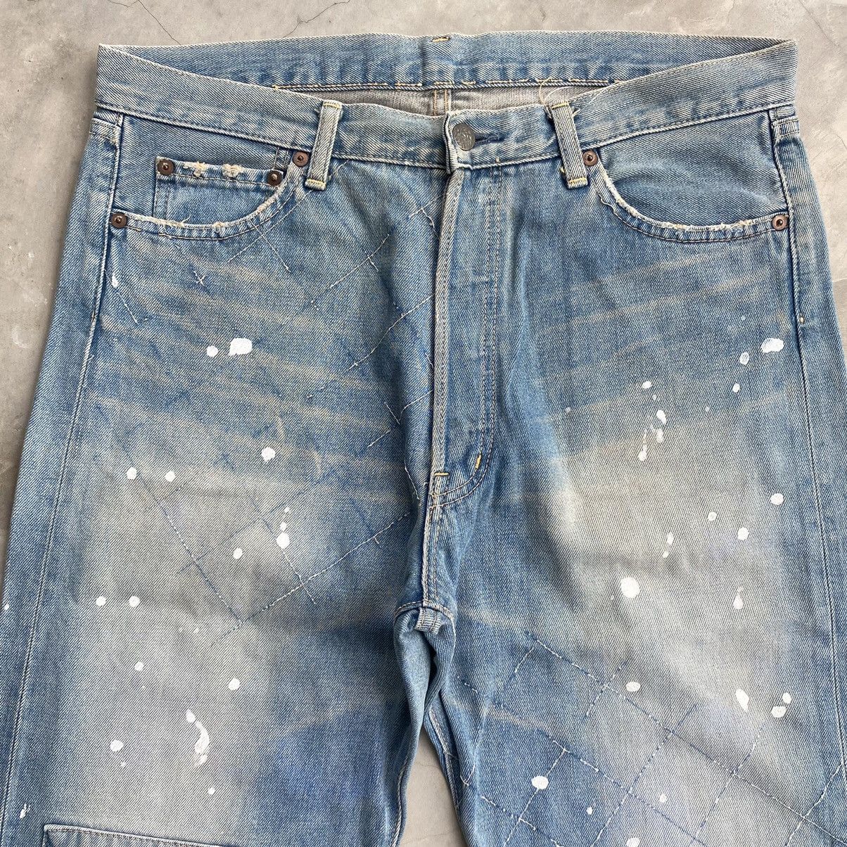 Japanese Brand × Vintage Japanese jeans patchwork distressed denim Size US 34 / EU 50 - 5 Thumbnail