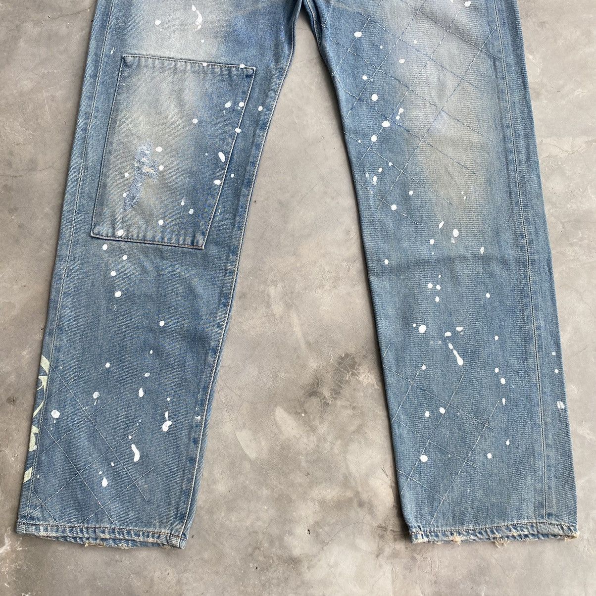 Japanese Brand × Vintage Japanese jeans patchwork distressed denim Size US 34 / EU 50 - 3 Thumbnail