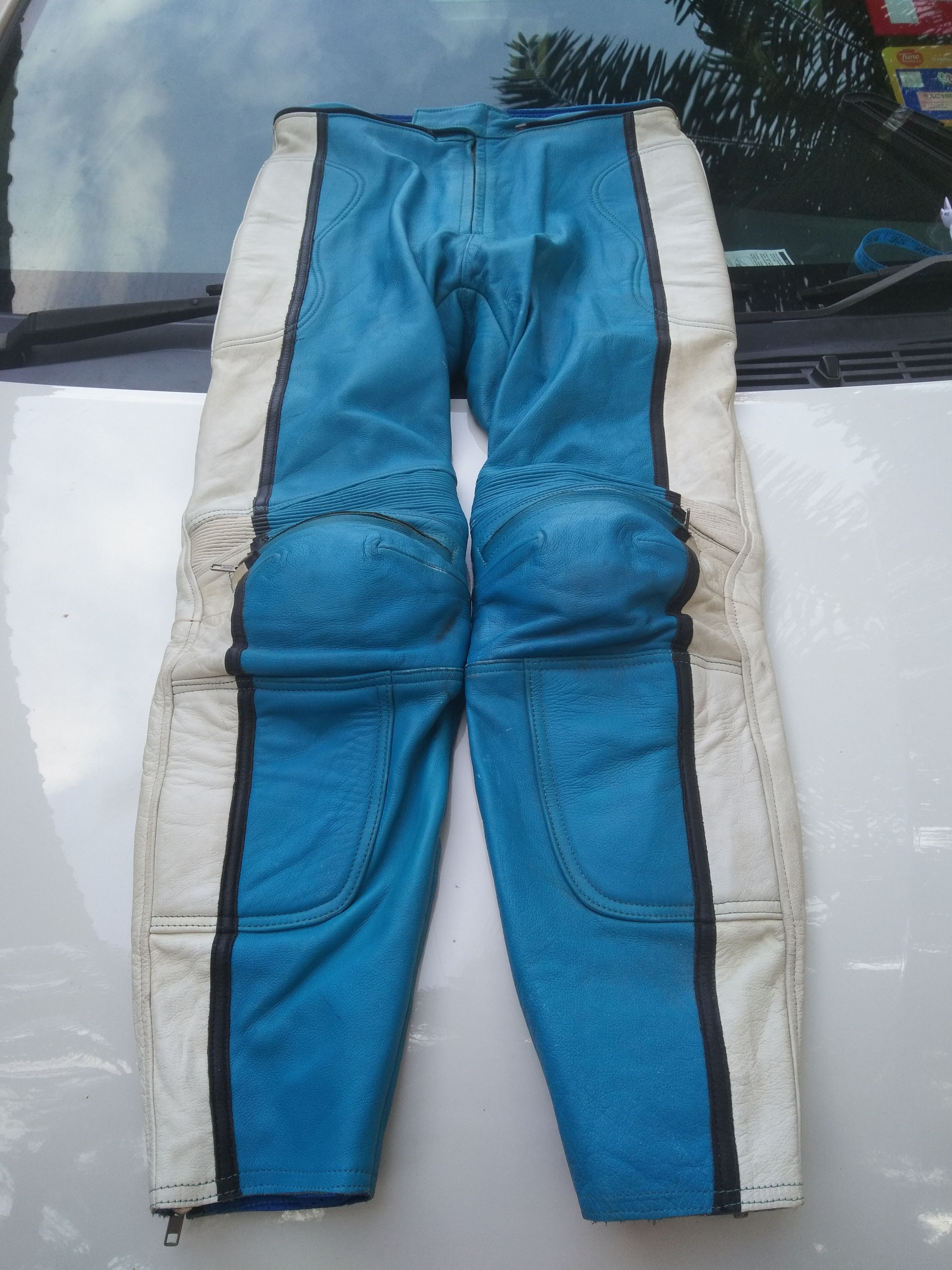 Japanese Brand × Vintage VTG.JAPANESE LEATHER RACING OVERALL Size US 33 - 4 Thumbnail