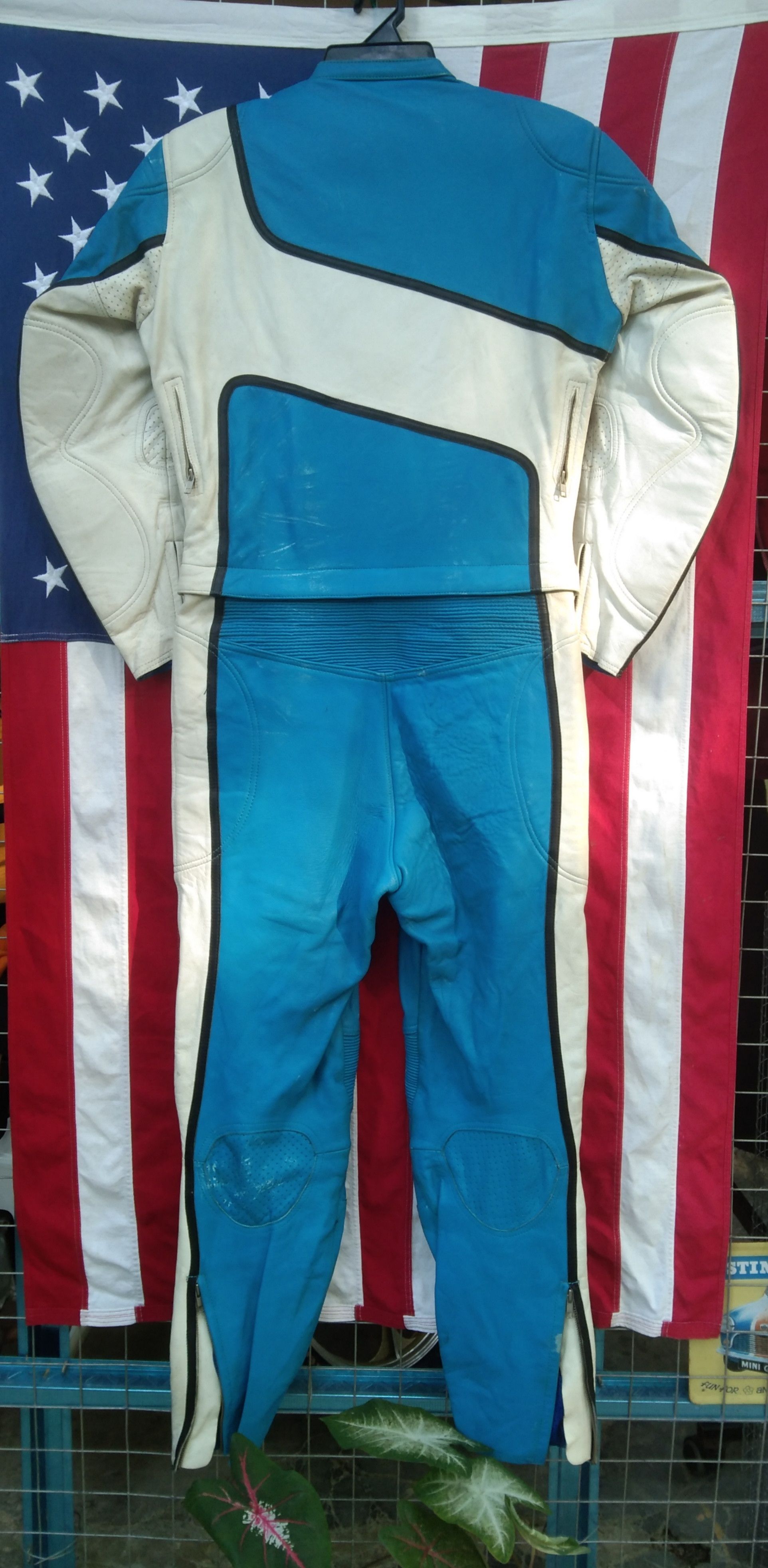 Japanese Brand × Vintage VTG.JAPANESE LEATHER RACING OVERALL Size US 33 - 2 Thumbnail